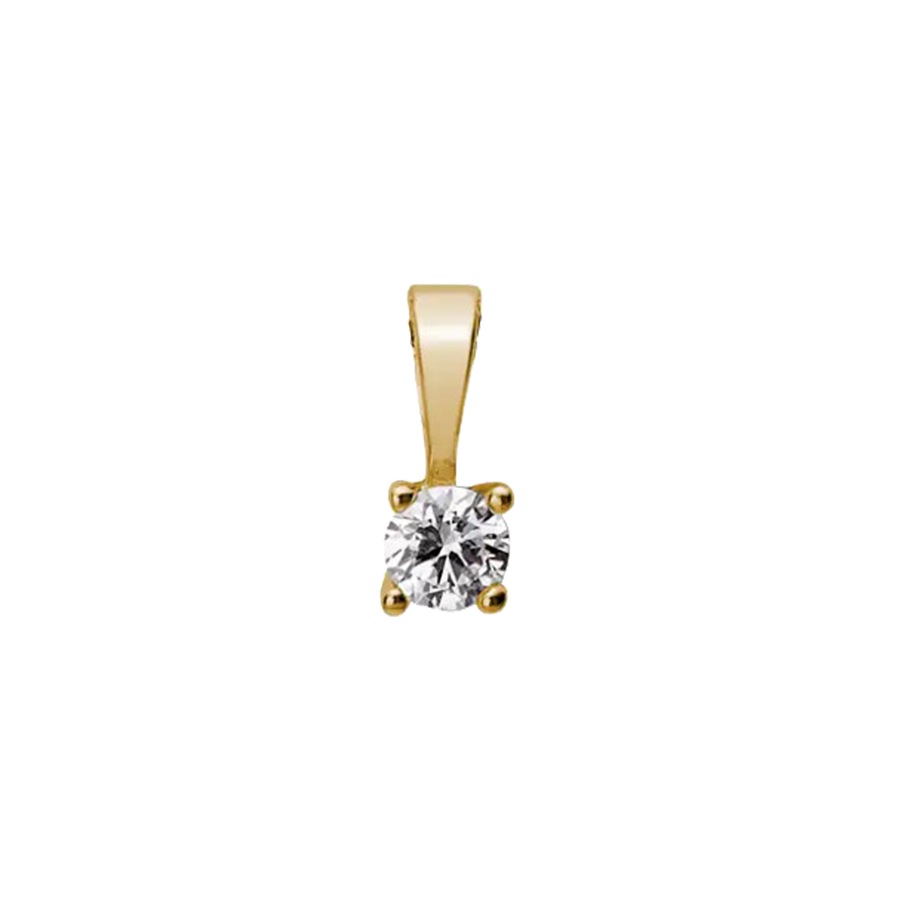 Lyomi Anhänger 585/- Gold Diamant Lab Grown 0,10ct. gelb vergoldet Damen