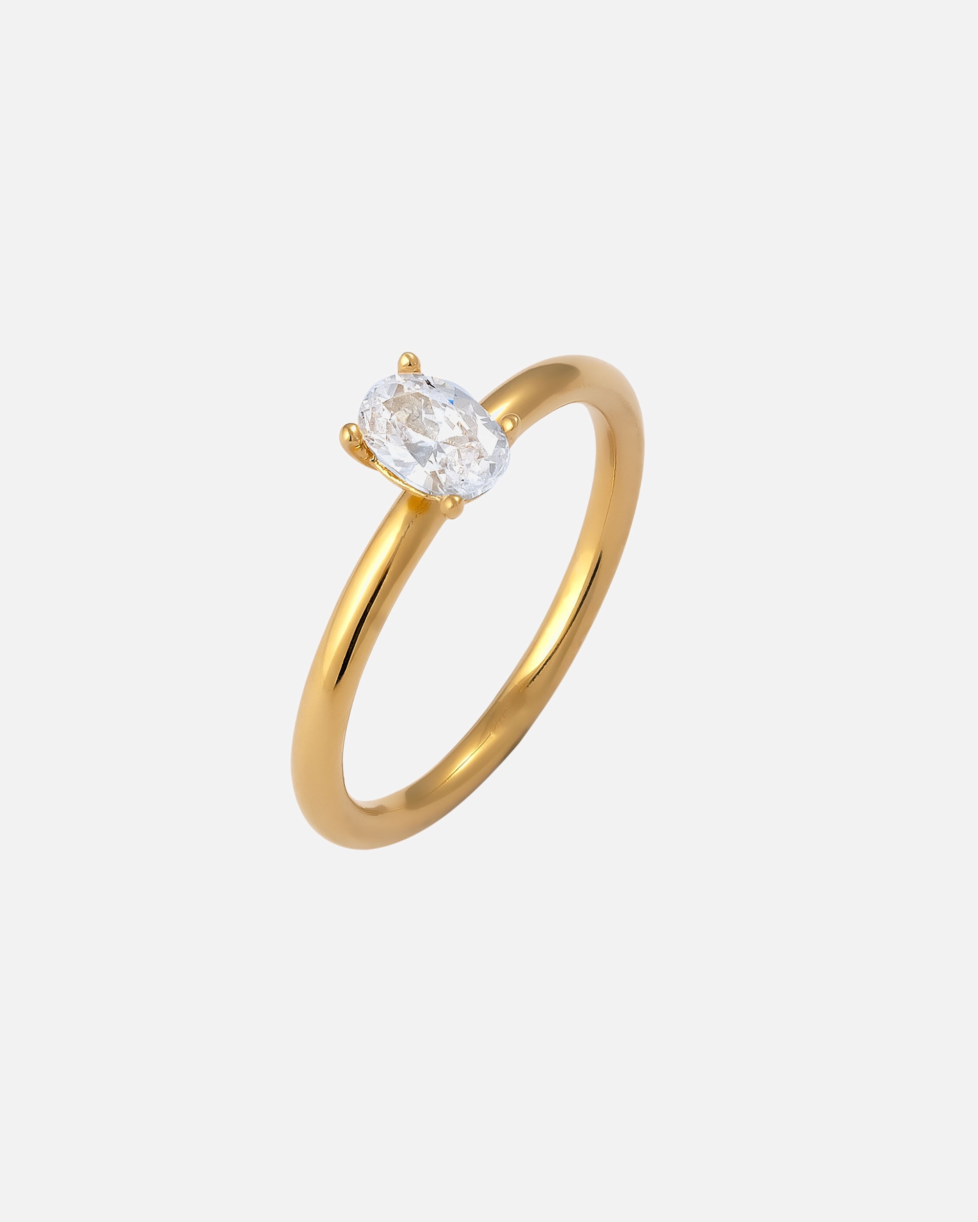 Ring für Weiblich Elli Zirkonia Oval 925 Sterling Silber 56