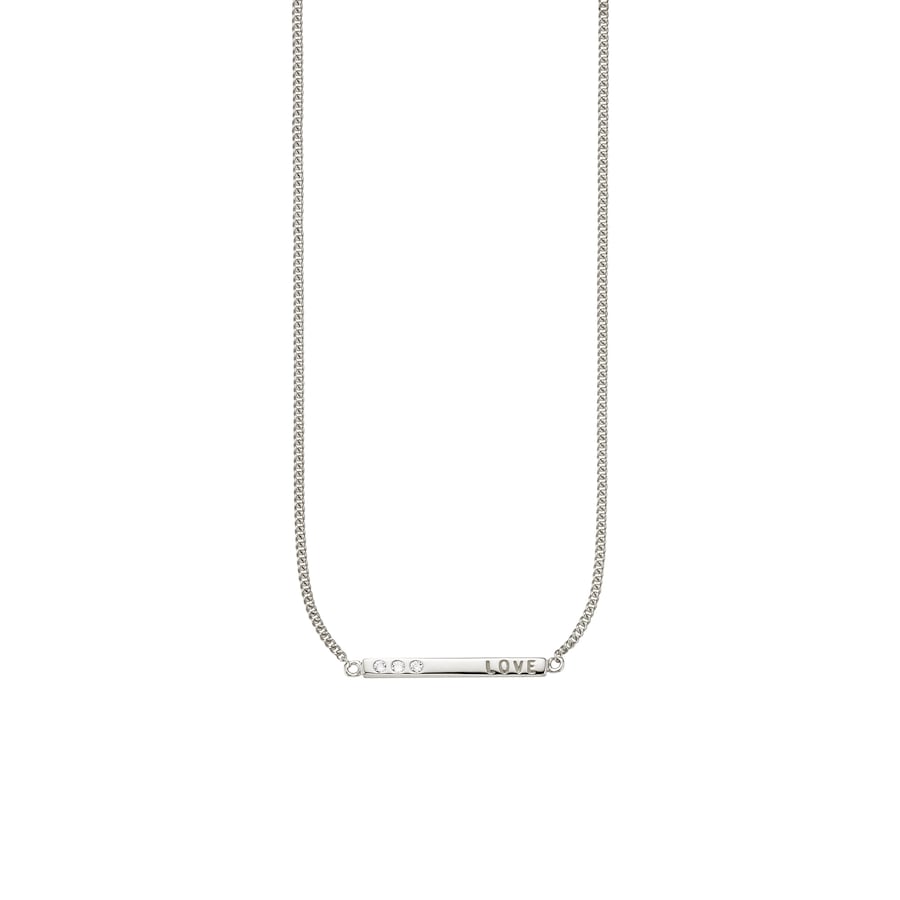 caï Collier 925/- Sterling Silber Zirkonia weiß 39+3cm Damen