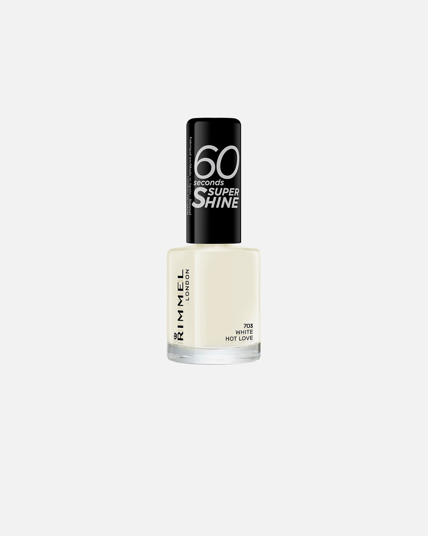 Nagellack für Unisex Rimmel London 60 SECONDS SUPER SHINE Nagellack 703-white hot love