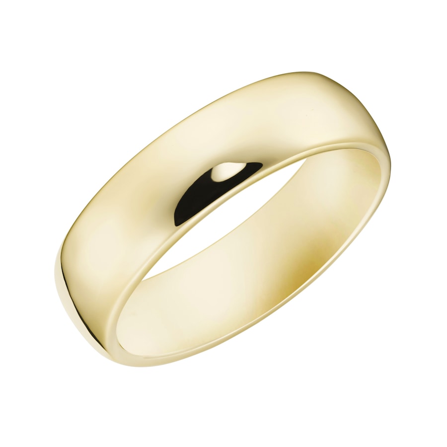Giorgio Martello Milano Ring Schiene gewölbt, vergoldet, Silber 925 64 Gold