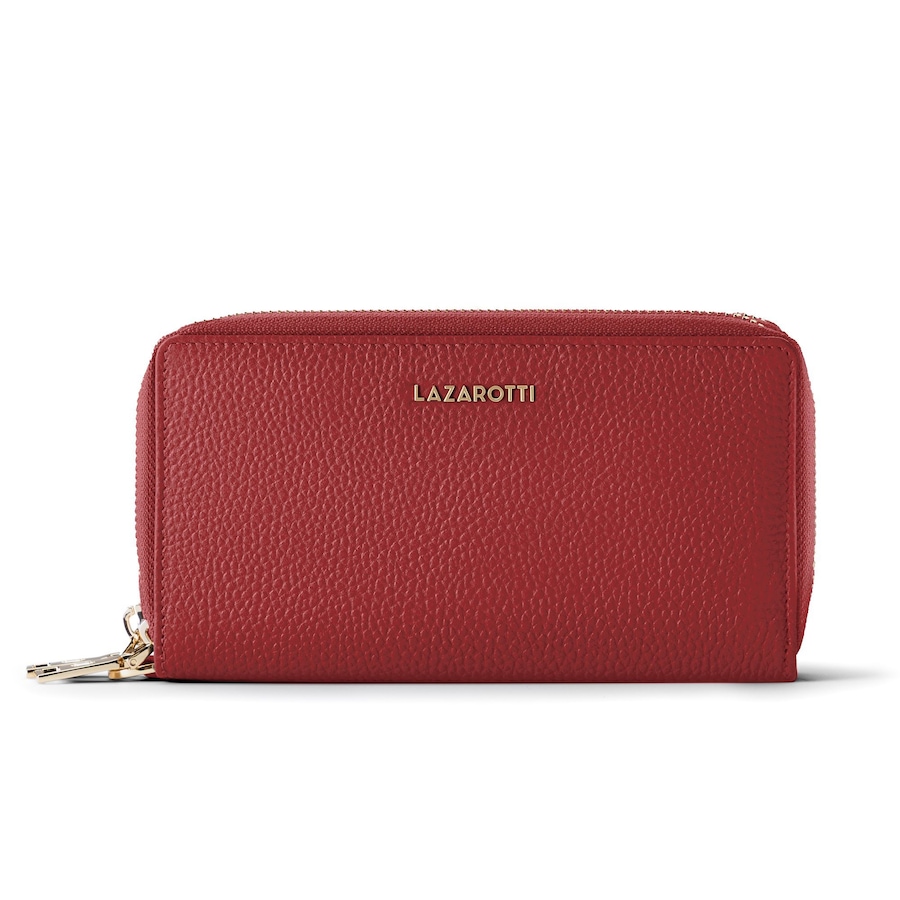 Lazarotti Bologna Leather Damengeldbörse red 1 Silber Damen