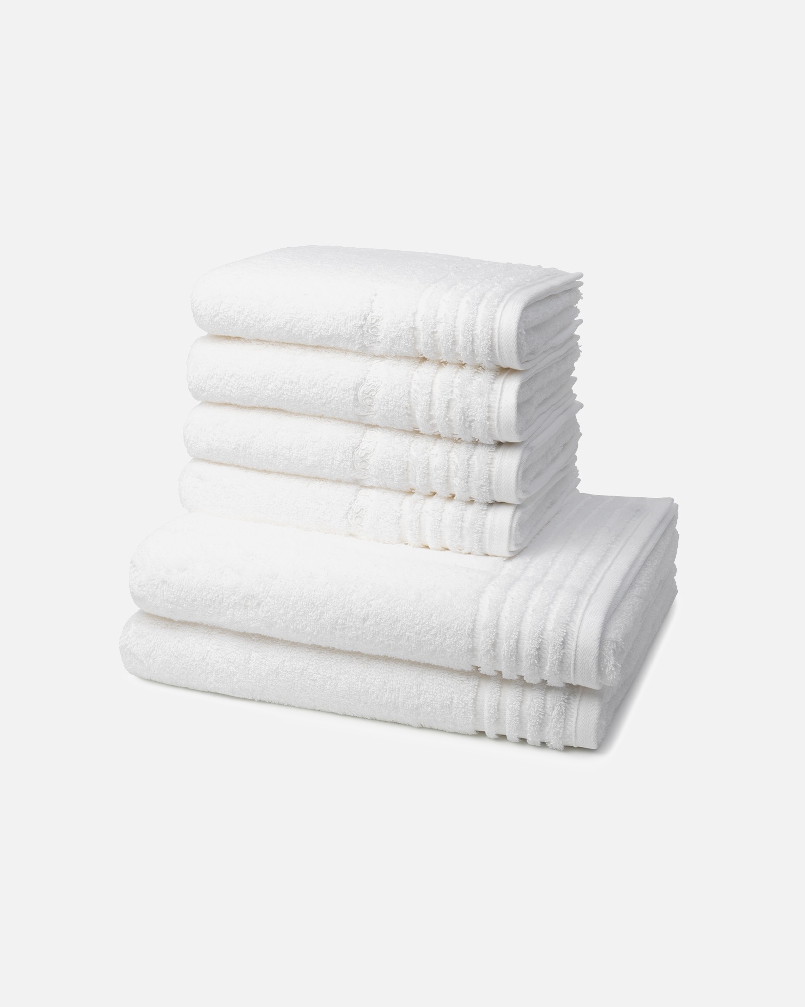 Handtuch für Unisex Vossen Vienna Supersoft 6-teilig Handtuch-Set Weiß