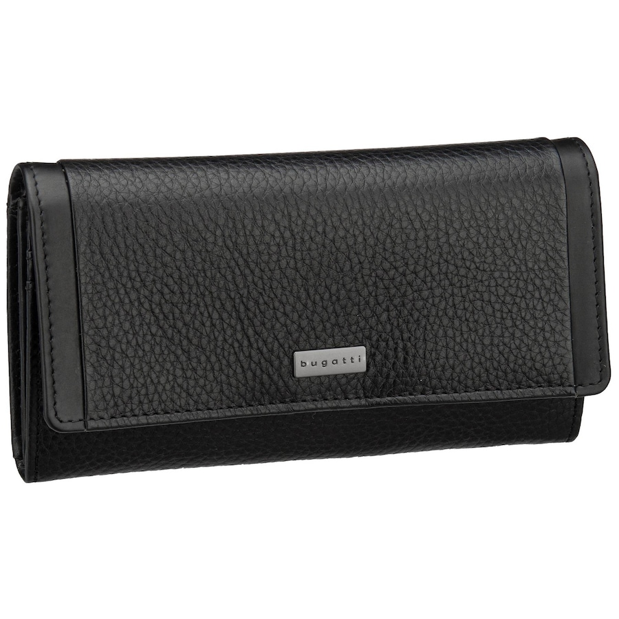 Bugatti Geldbörse Sina Ladies Long With Flap Schwarz Damen