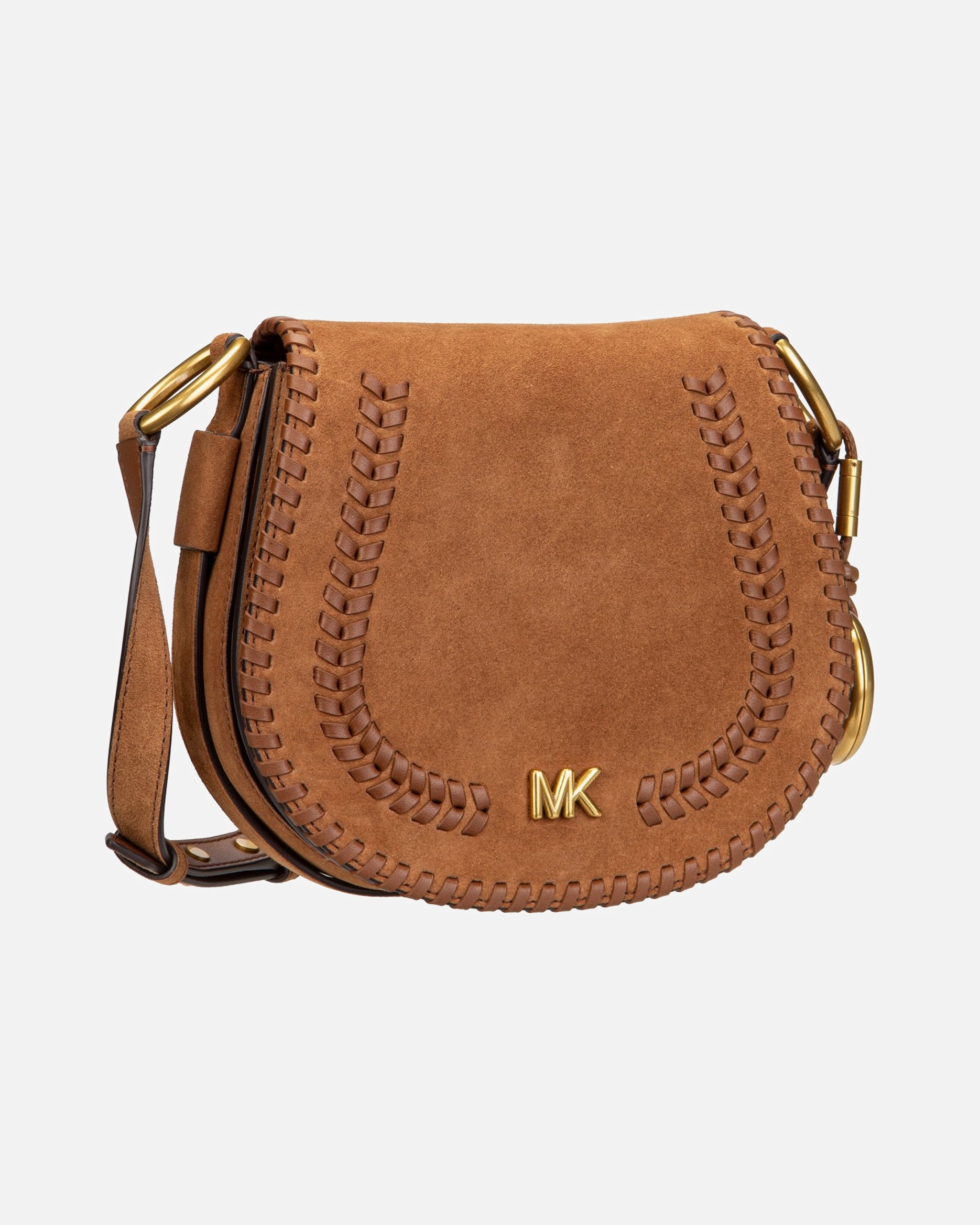 Handtasche für Weiblich Michael Kors Default Brand Line Handtasche Josie MD Saddle Flap Luggage