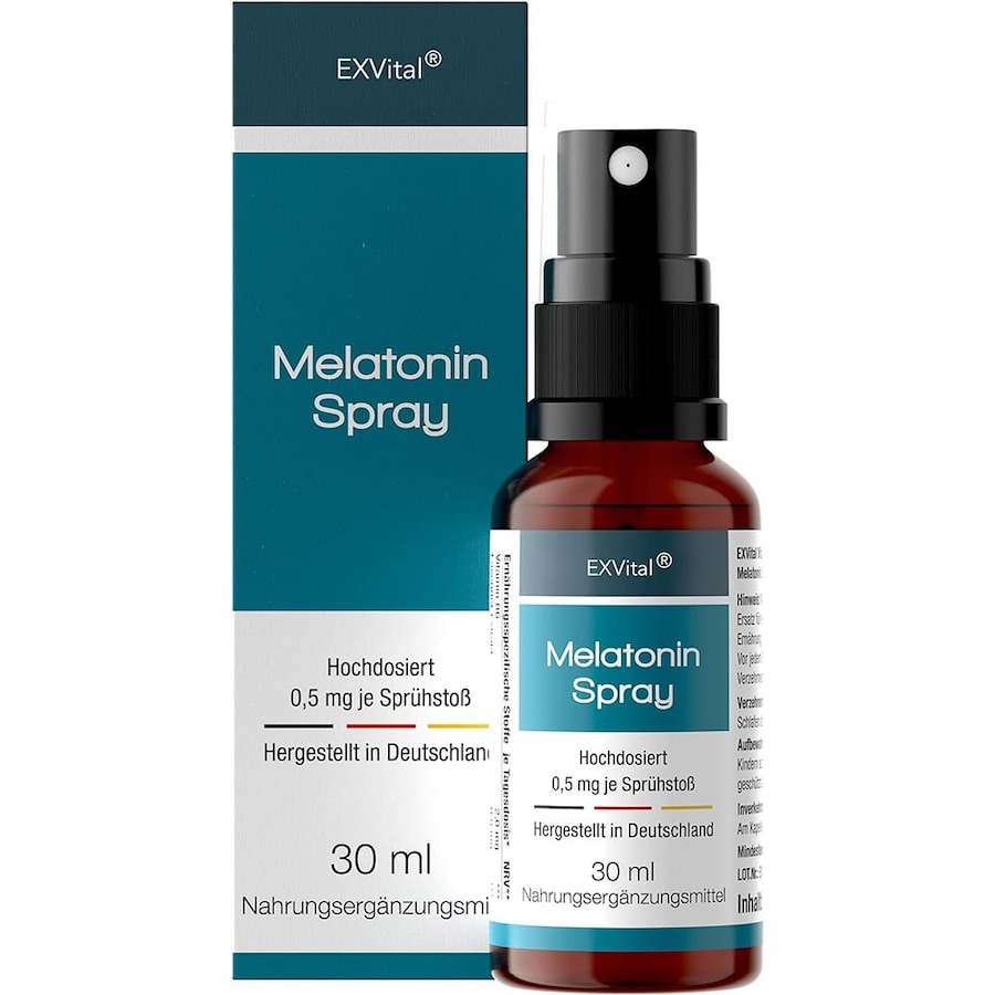 EXVital Melatonin Schlafspray mit Lavendel- Extrakt und Vitamin B6 30 ml