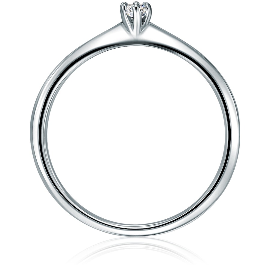 Trilani Ring aus Sterling Silber in silber mit Zirkonia 57 Damen
