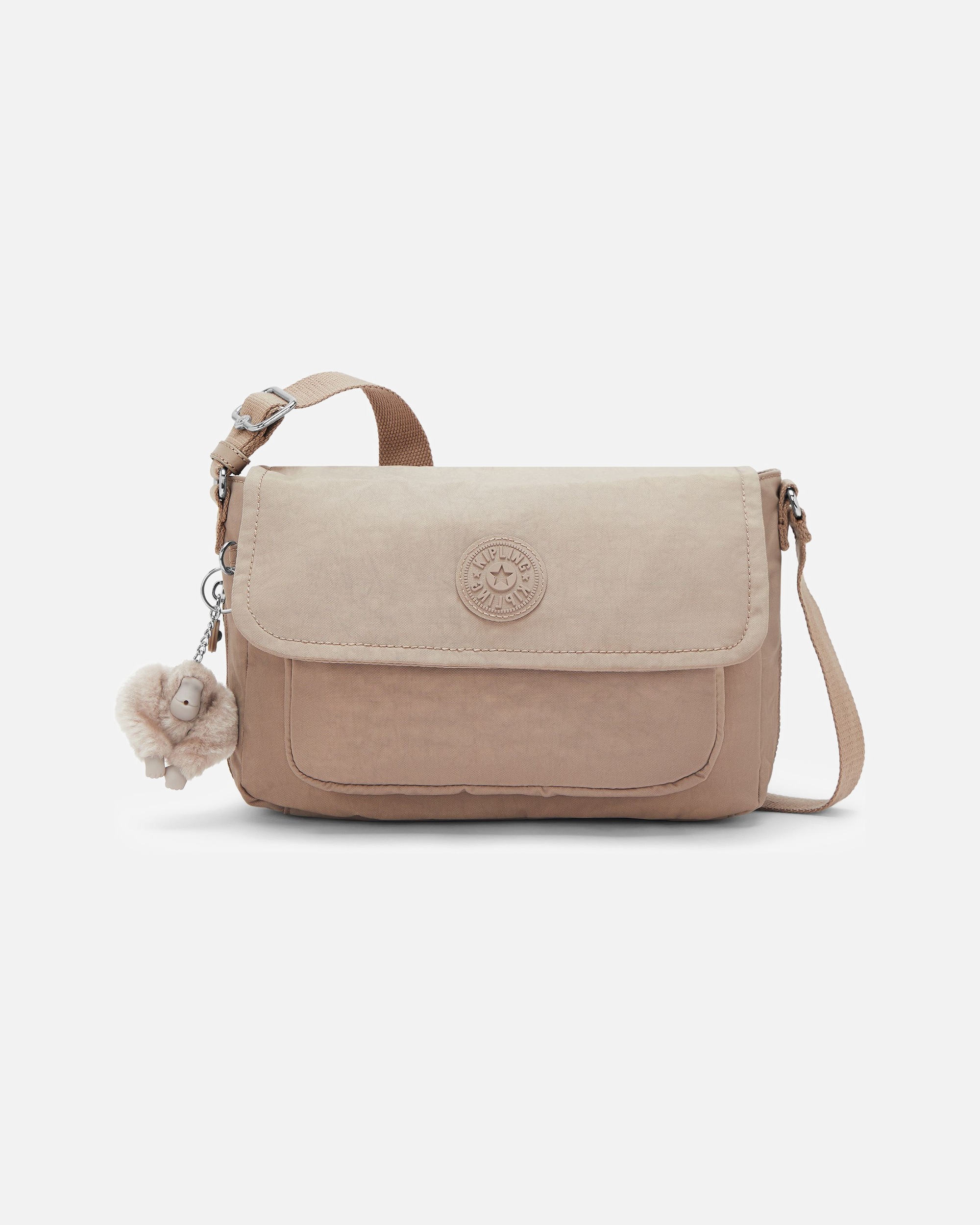 Clutch für Weiblich Kipling Basic Umhängetasche tan beige
