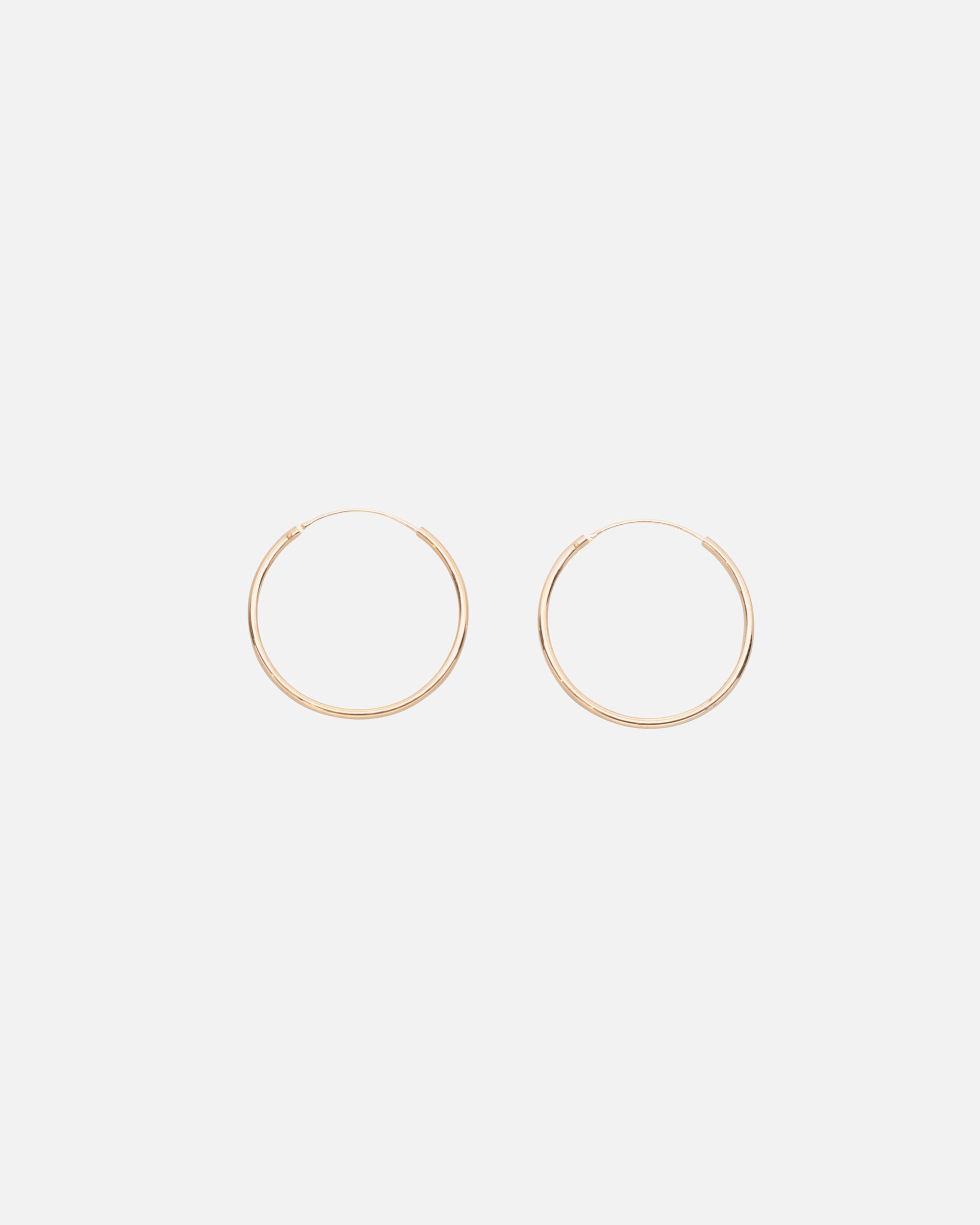 Creolen für Weiblich fejn Default Brand Line Ohrringe Simple Hoop nachhaltiger Echtschmuck M