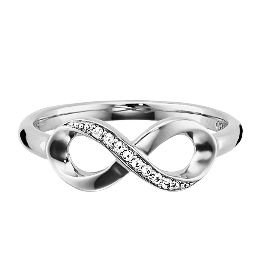 caï Ring 925/- Sterling Silber Topas weiß 0,320ct 050 (15,9) Damen