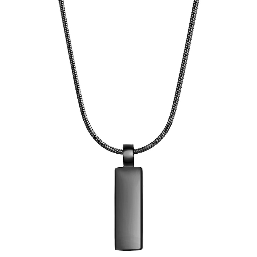 True Rebels Halskette aus Edelstahl in Schwarz 55,0 cm Herren