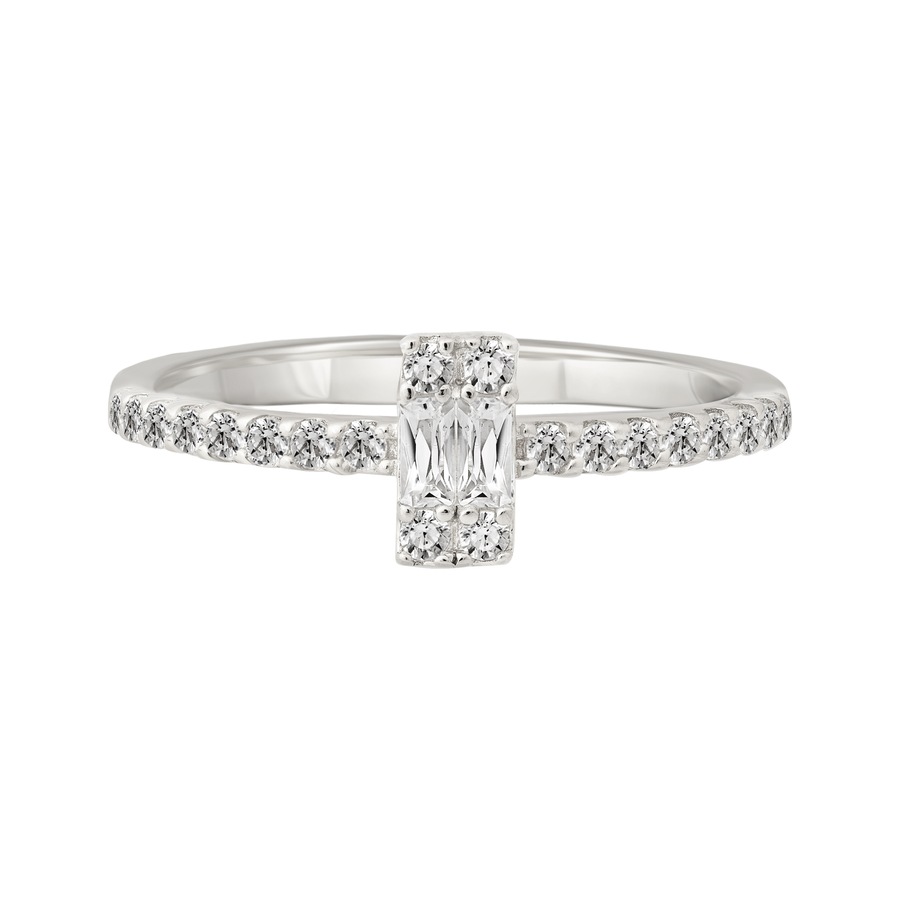 caï Ring 925/- Sterling Silber Zirkonia 052 (16,6) Damen
