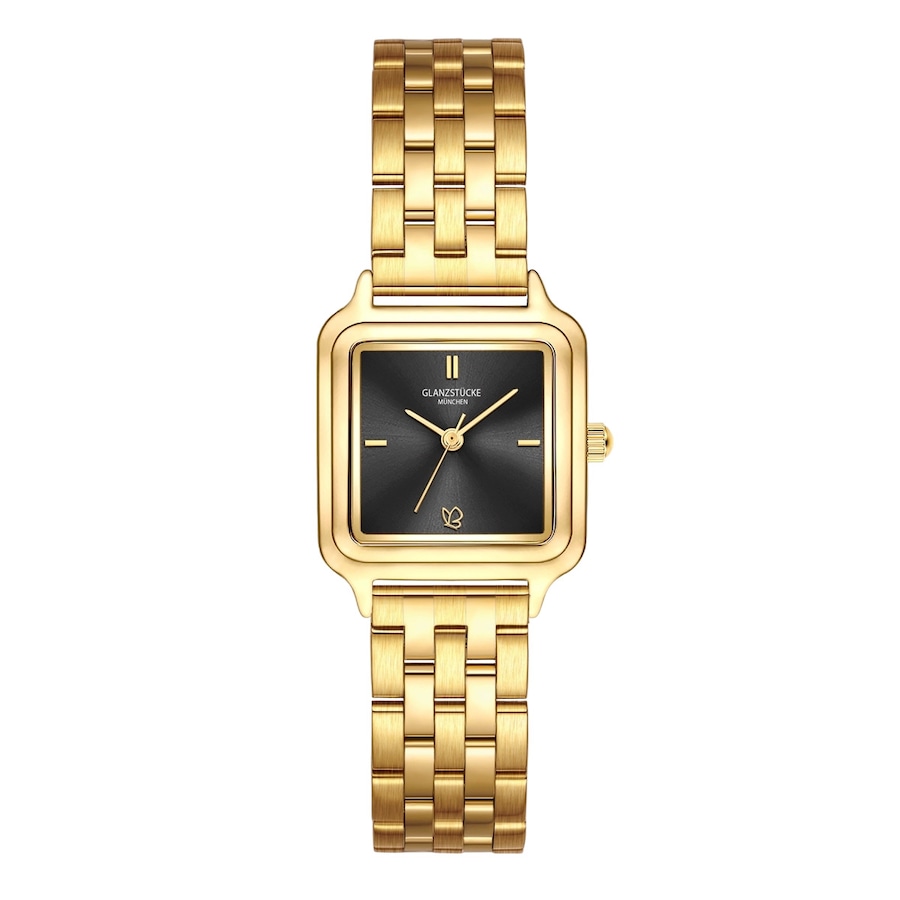 Glanzstücke München Armband-Uhr aus Edelstahl in gelbgold 25,0x32,0 mm Damen