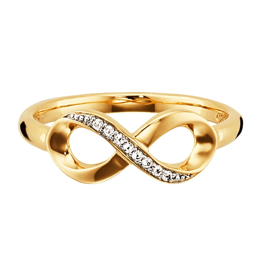 caï Ring 925/- Sterling Silber Topas weiß 0,32ct 054 (17,2) Damen