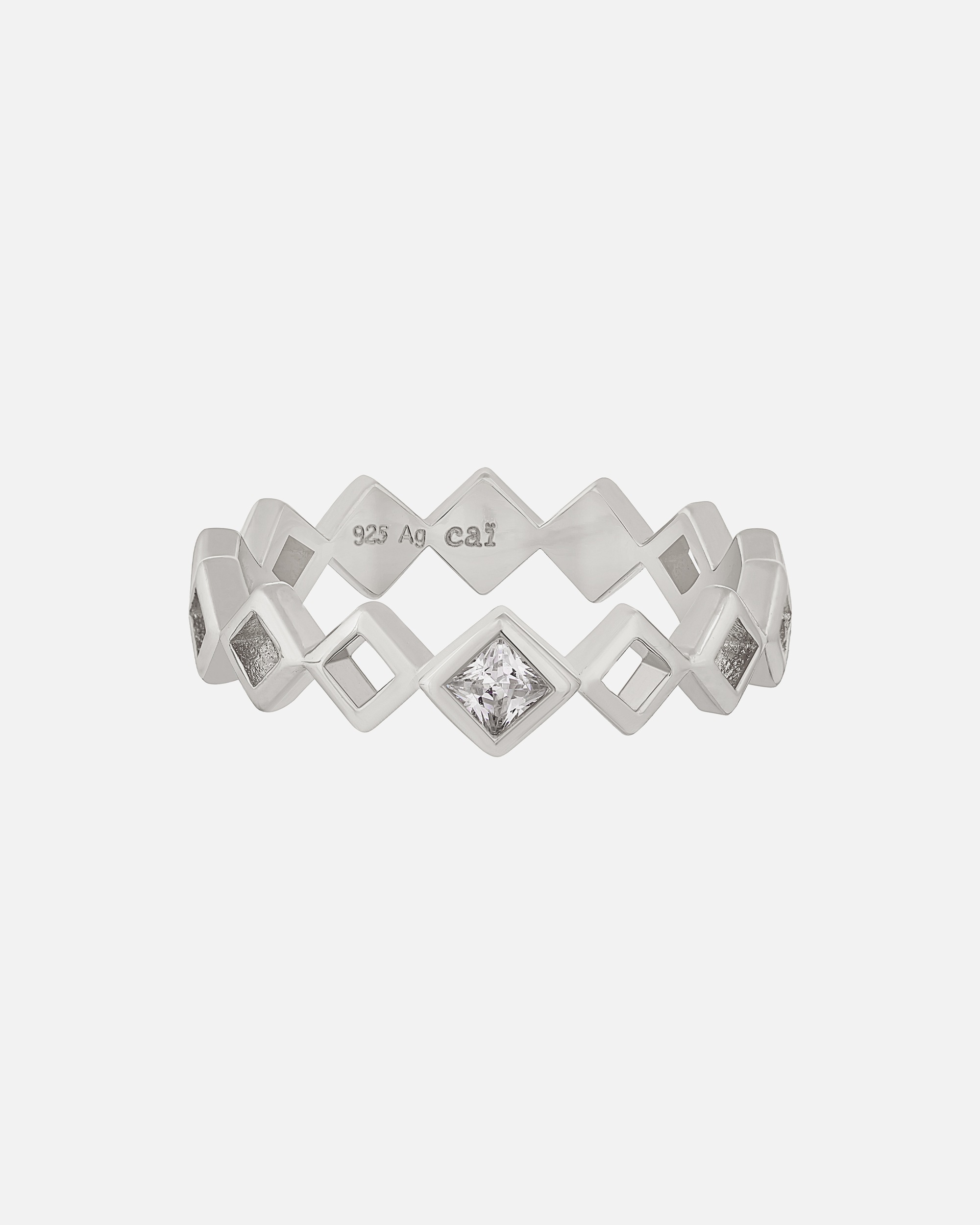 Ring für Weiblich caï Ring 925/- Sterling Silber Zirkonia 058 (18,5)