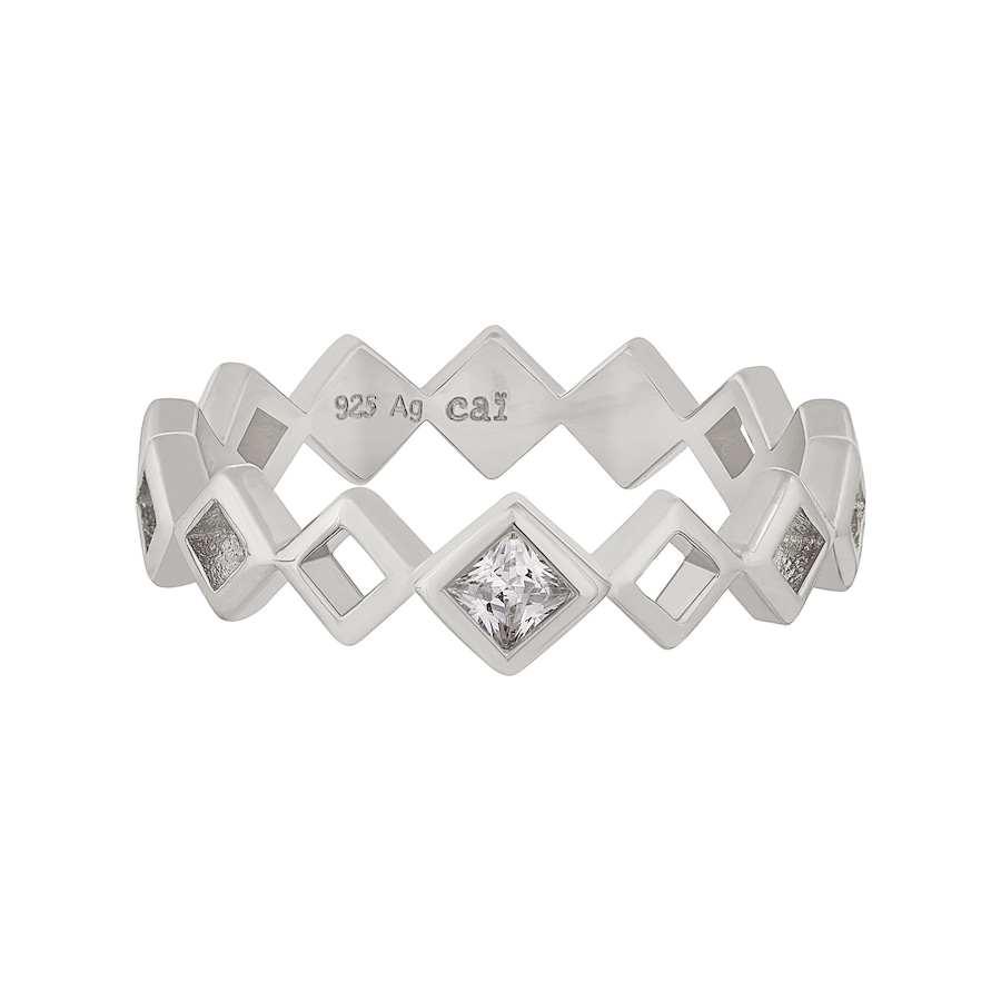 caï Ring 925/- Sterling Silber Zirkonia 052 (16,6) Damen