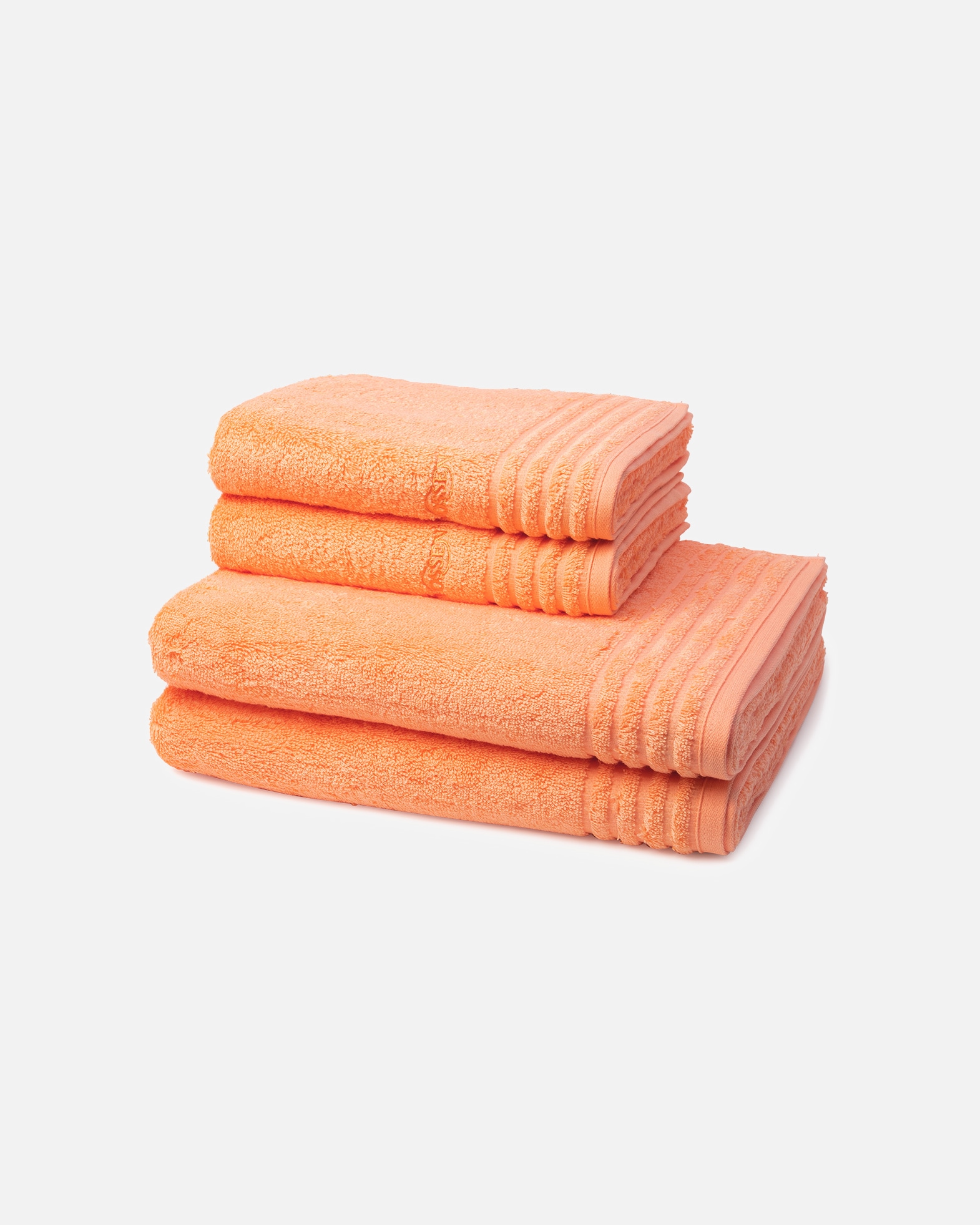 Handtuch für Unisex Vossen Vienna Supersoft 4-teilig Handtuch-Set Apricot