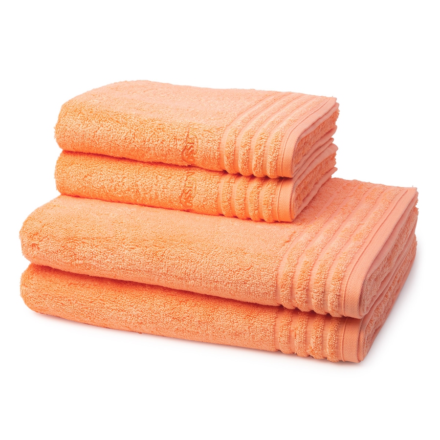 Vossen Vienna Supersoft 4-teilig Handtuch-Set Apricot Coral