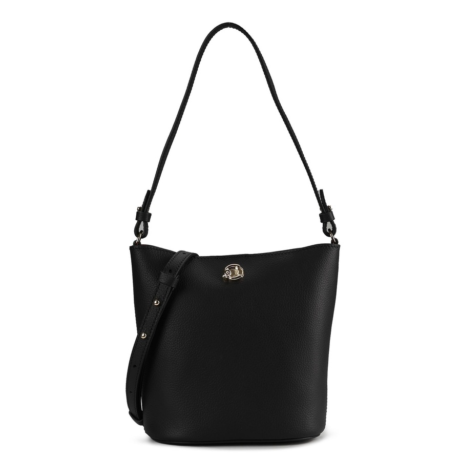 Coccinelle Nikla Beuteltasche noir-cognac Schwarz Damen