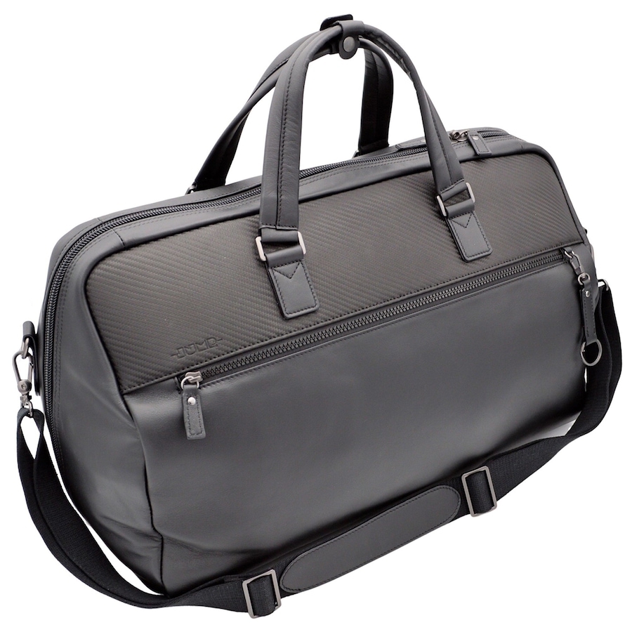 Jump Boston Weekender Reisetasche Leder 48 cm black Schwarz Damen