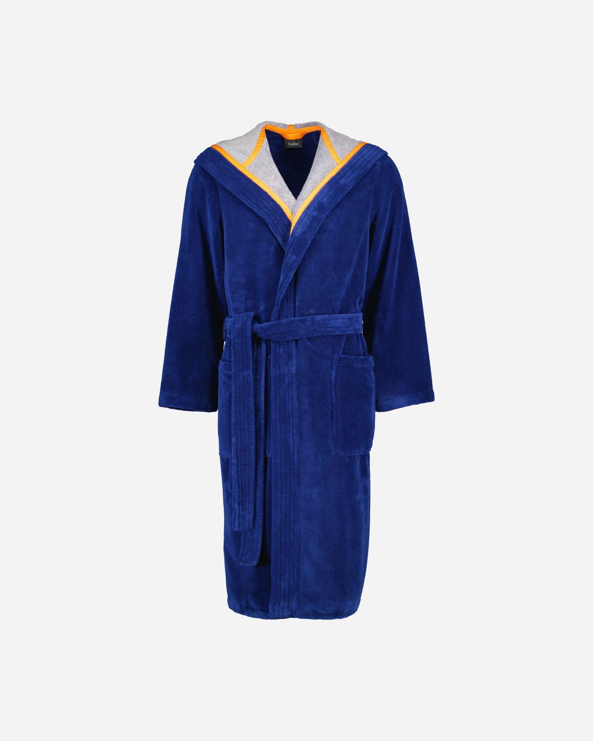 Bademantel für Männlich Cawö Cawö Bademäntel Herren Kapuze Doubleface 831 navy - 13 L