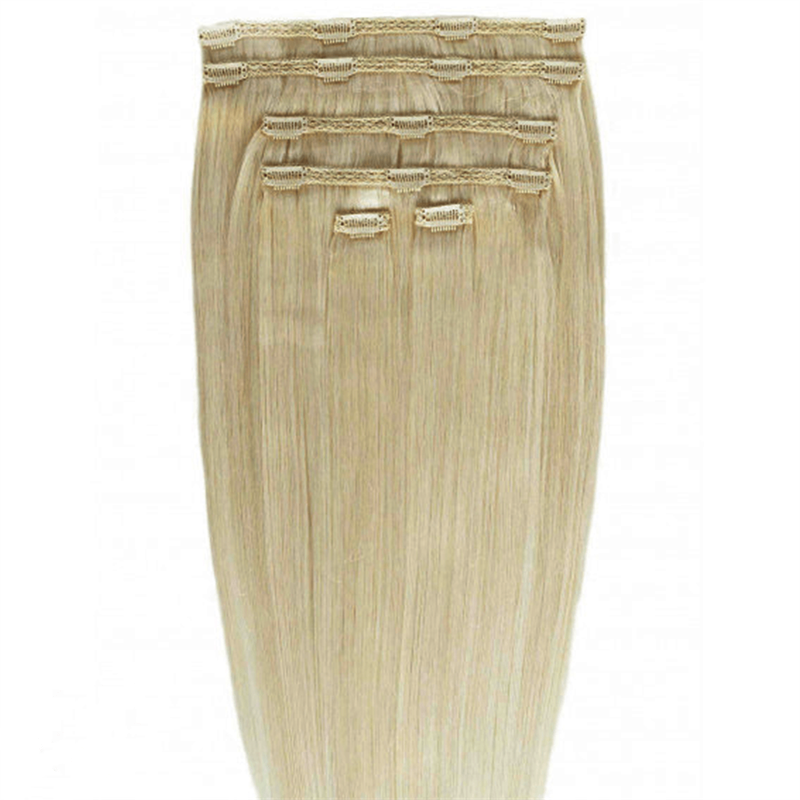 Gold24 Clip-in Extensions #4 Braun - 60 cm #24 Goldblond 50 Nude