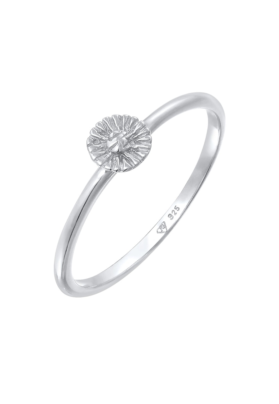 Elli Ring Blüte Blume Flower Hippie 925 Silber 56 Damen