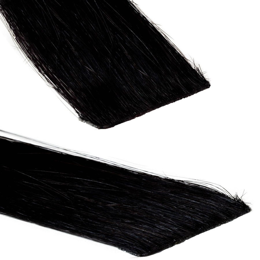 hair2heart Invisible Tape Extensions Premium Echthaar #2/0 Schwarz 40cm Damen
