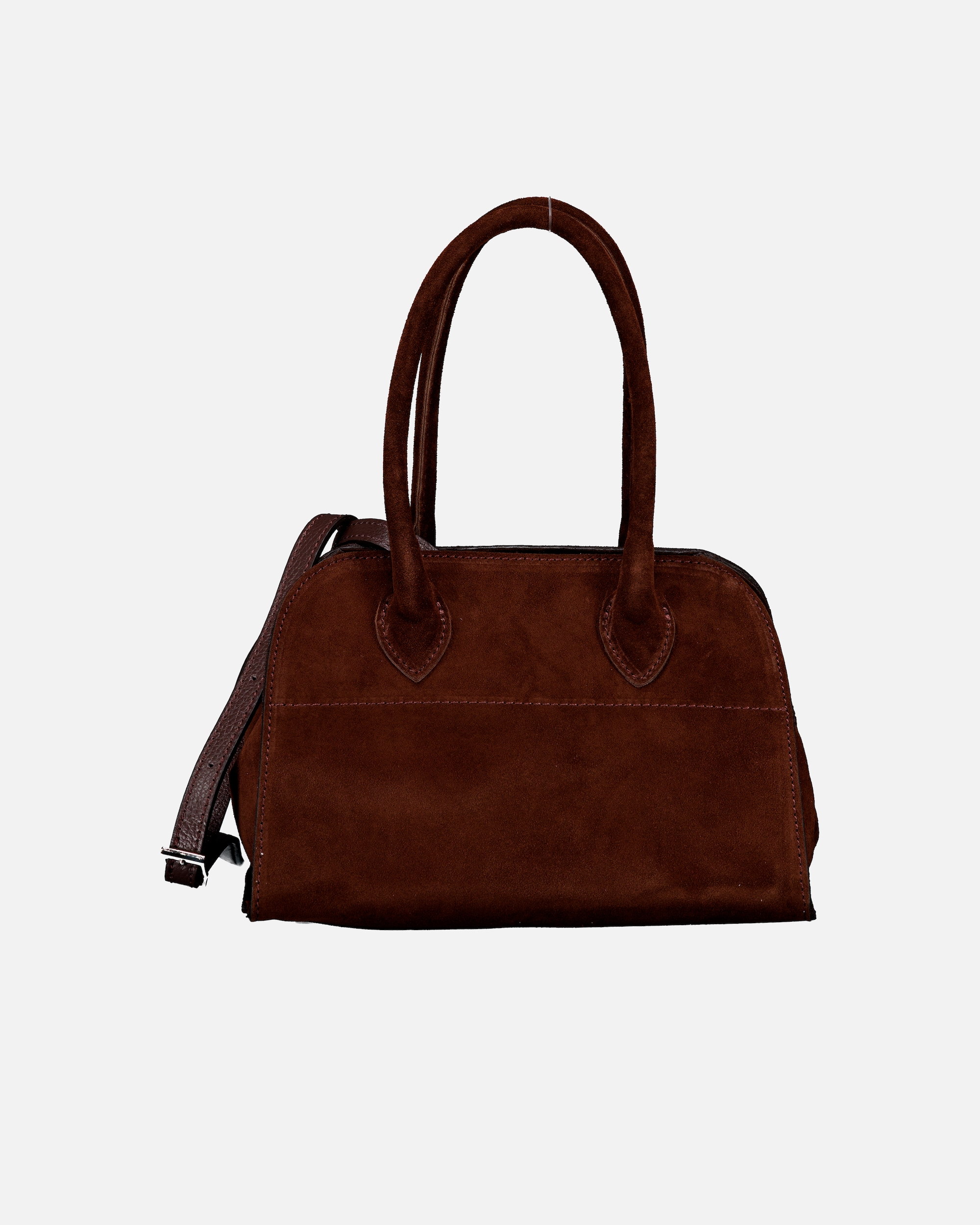 Tasche für Weiblich Hausfelder Manufaktur Tasche Velours Dunkelbraun