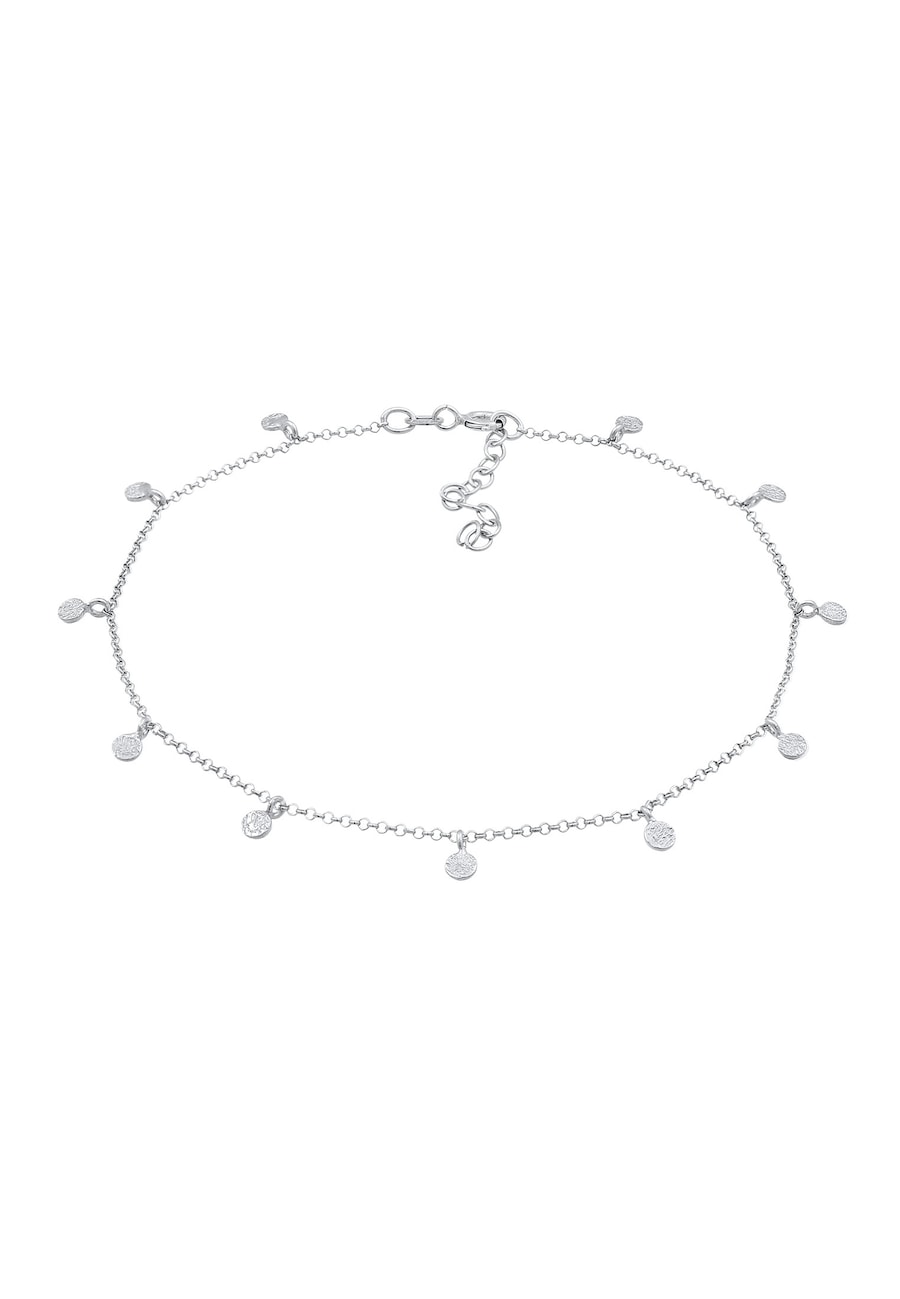 Elli Plättchen Organic Look 925 Silber silberfarben Damen