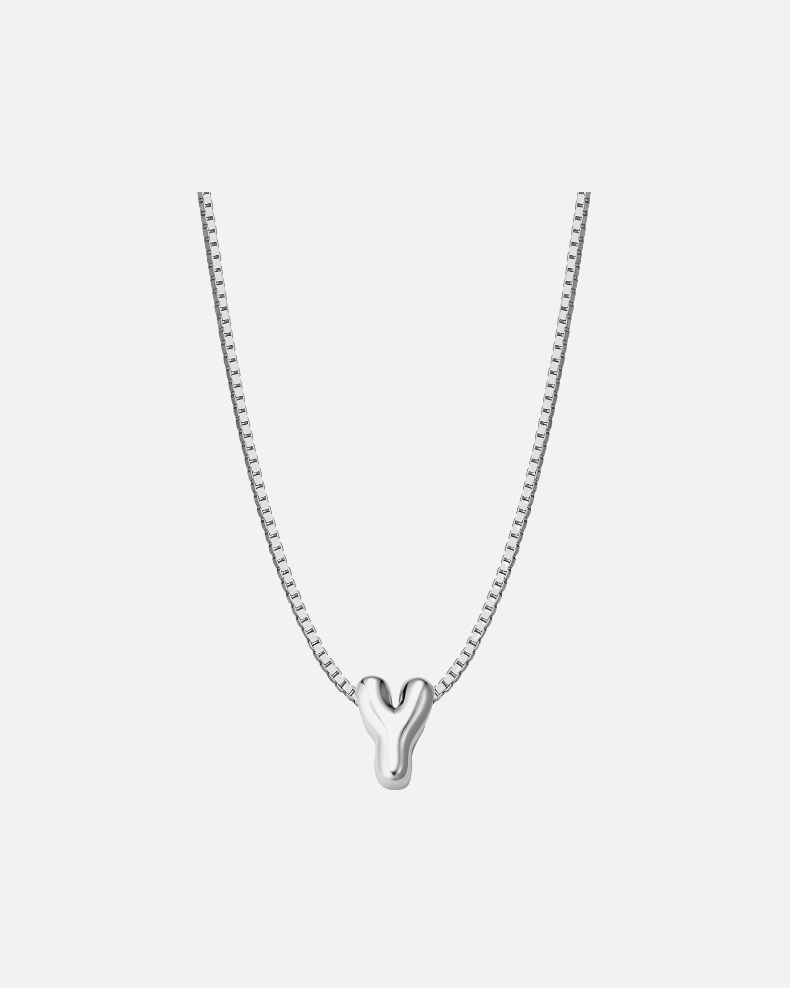 Halskette für Weiblich Glanzstücke München Halskette Buchstabe Y aus Sterling Silber in silber 40,0 cm Basiskette + 5,0 cm Verlängerung