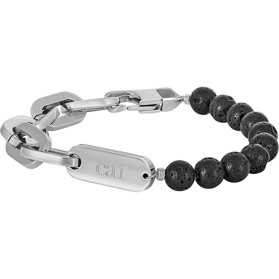 caï Armband Edelstahl, Stein One Size Herren