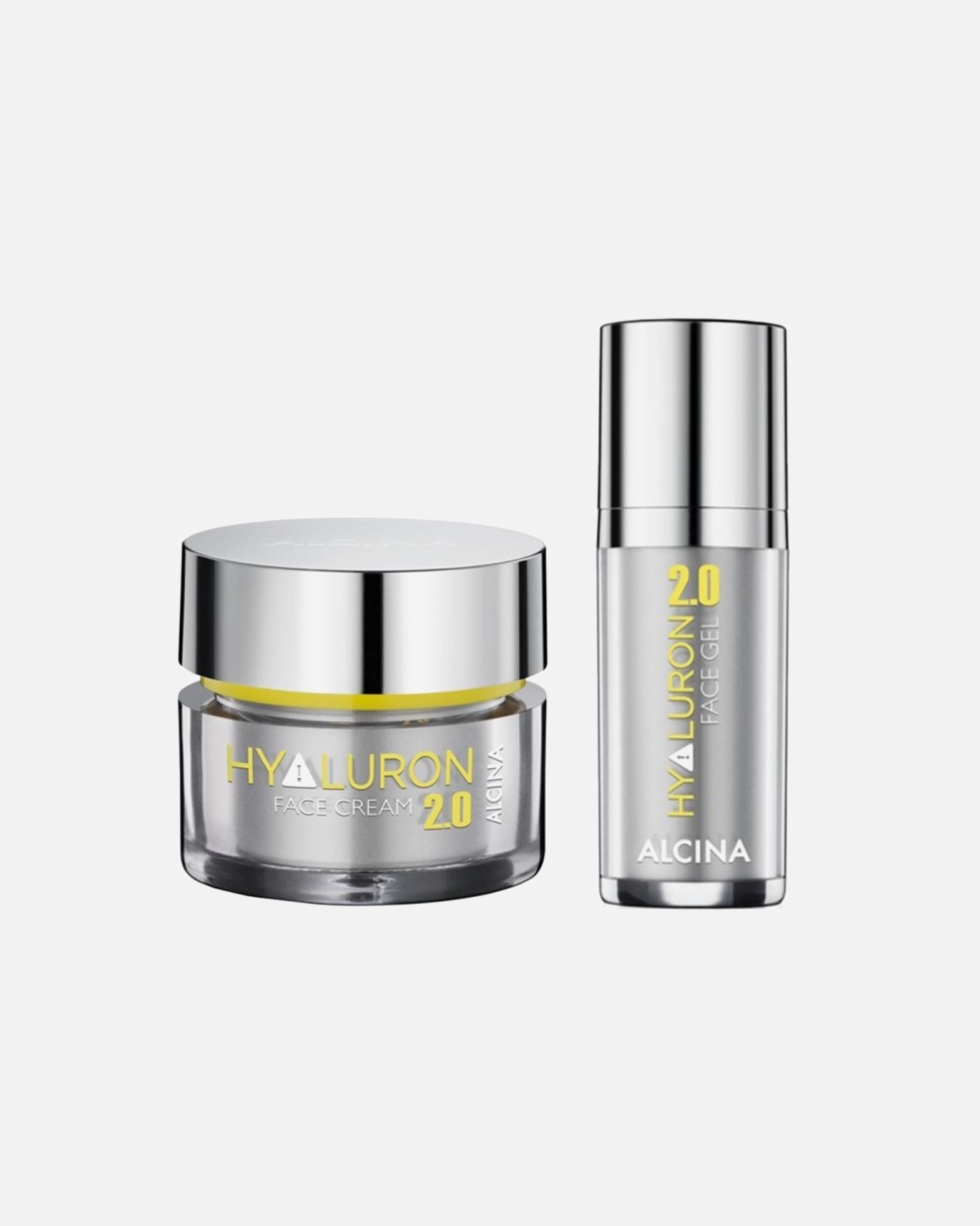 Gesichtspflegeset für Unisex Alcina Hyaluron 2.0 Gesichtscreme + Face Gel 1 Stück