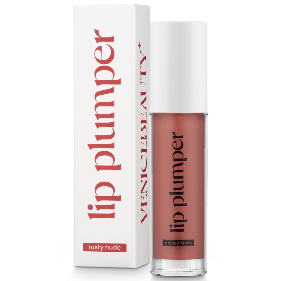 VENICEBEAUTY Lip Plumping Oil Gloss Rusty Nude 4 ml Dunkelrot