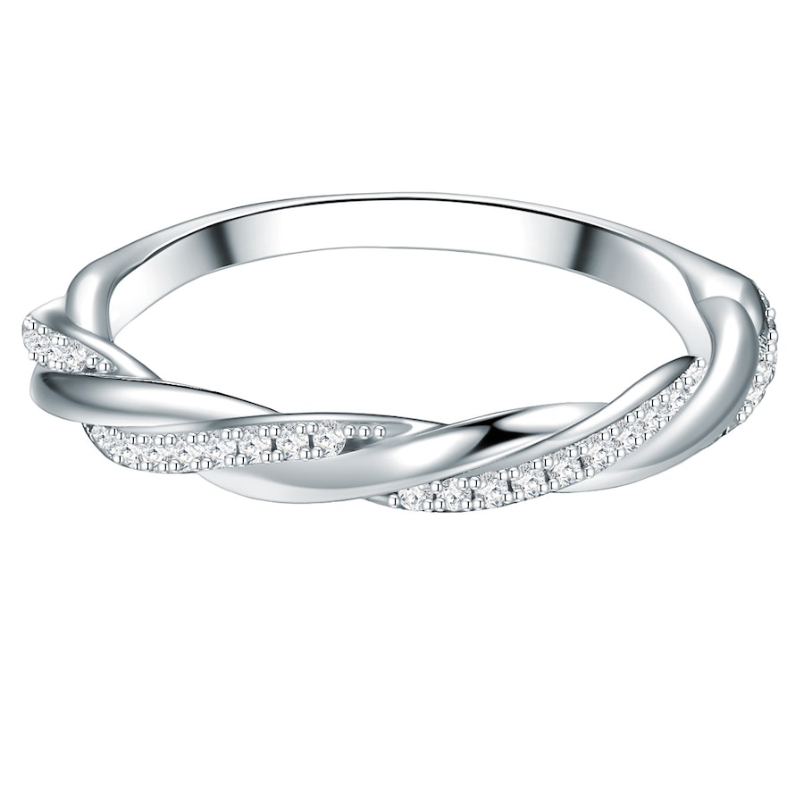 Trilani Ring aus Sterling Silber in silber mit Zirkonia 52 Damen
