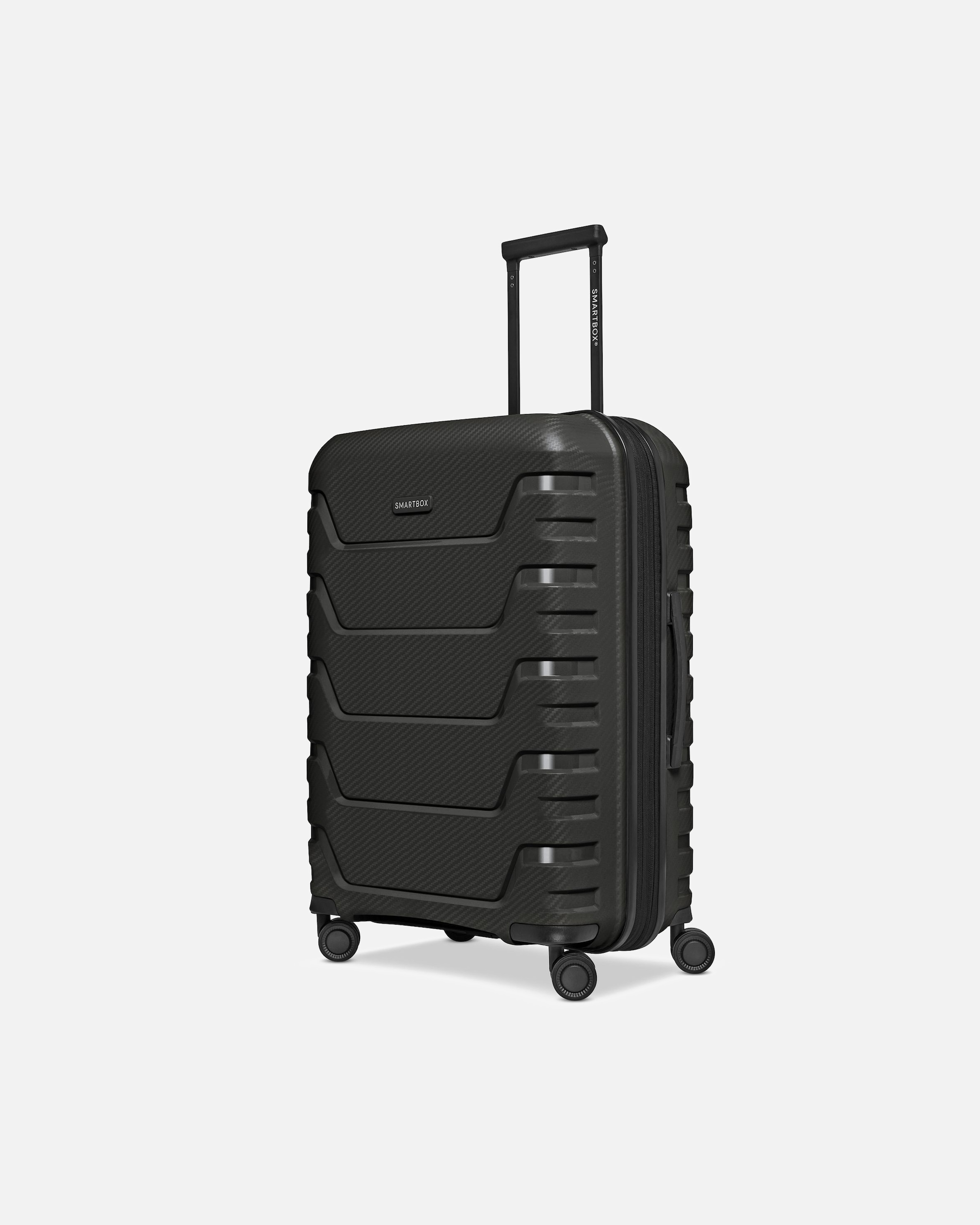 Trolley für Männlich Smartbox Default Brand Line Edition 01 4 Rollen Trolley 66 cm mit Dehnfalte black