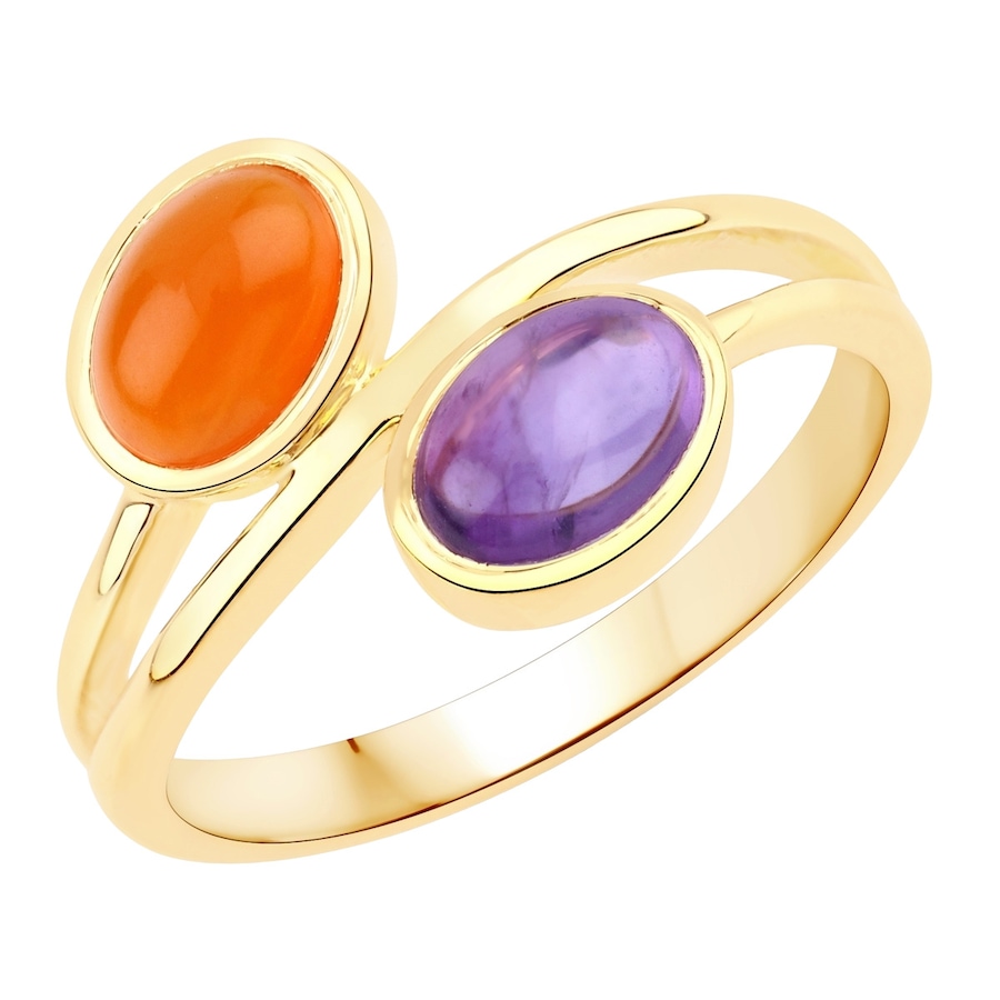 Rafaela Donata Ring Sterling Silber Amethyst in Gelbgold 52 Damen
