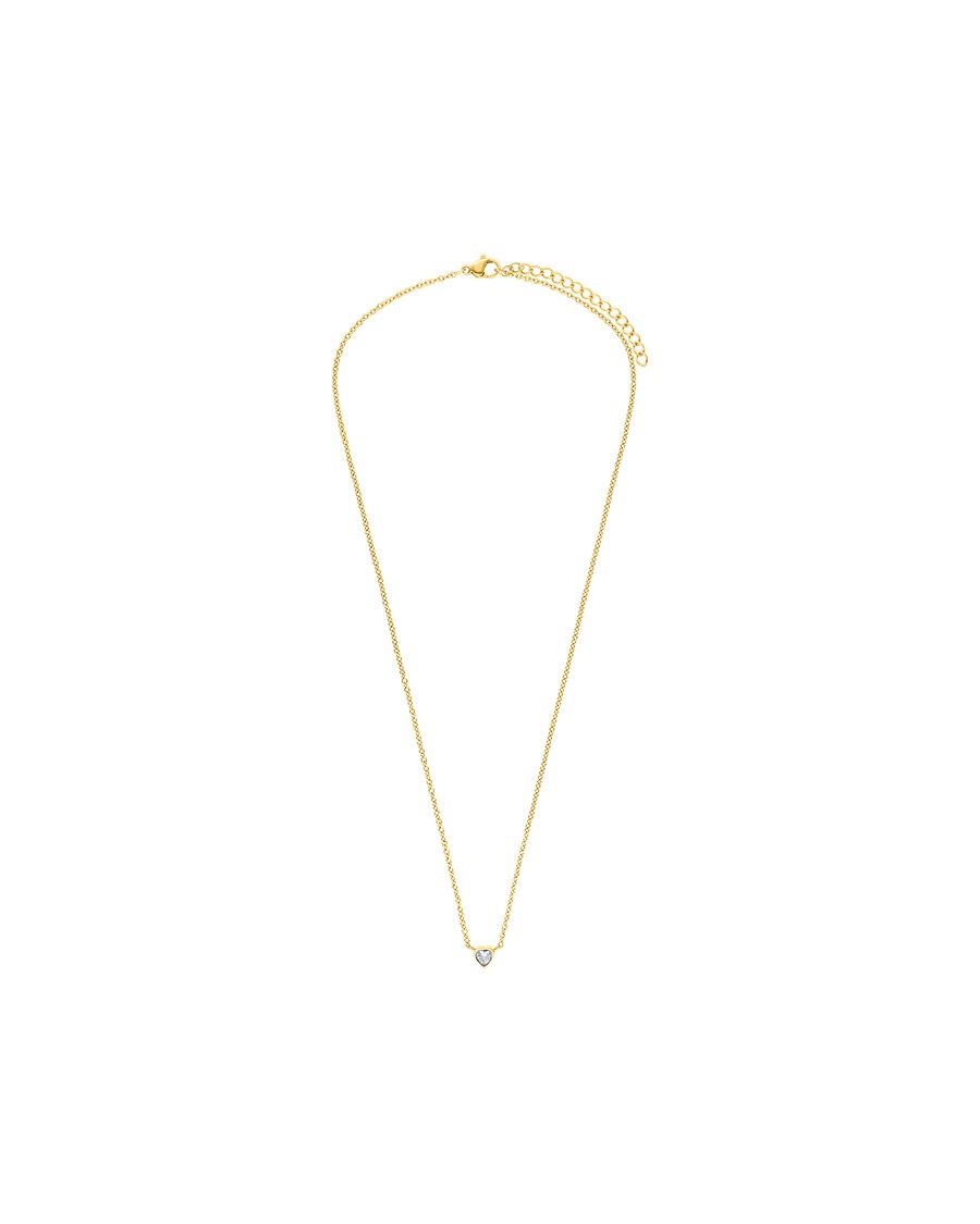 Lucardi Halskette Stahl 47 cm - Silberfarbig Gold Damen