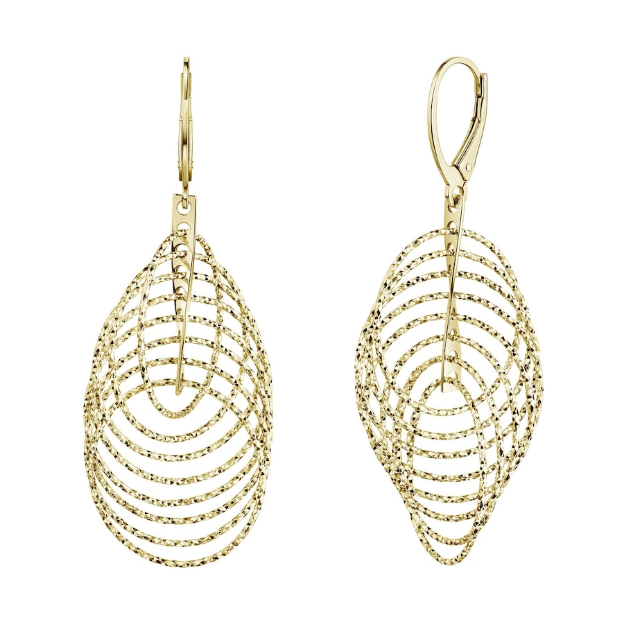 Celesta Ohrhänger 925 Sterling Silber vergoldet 925/- Zirkonia gelb Damen