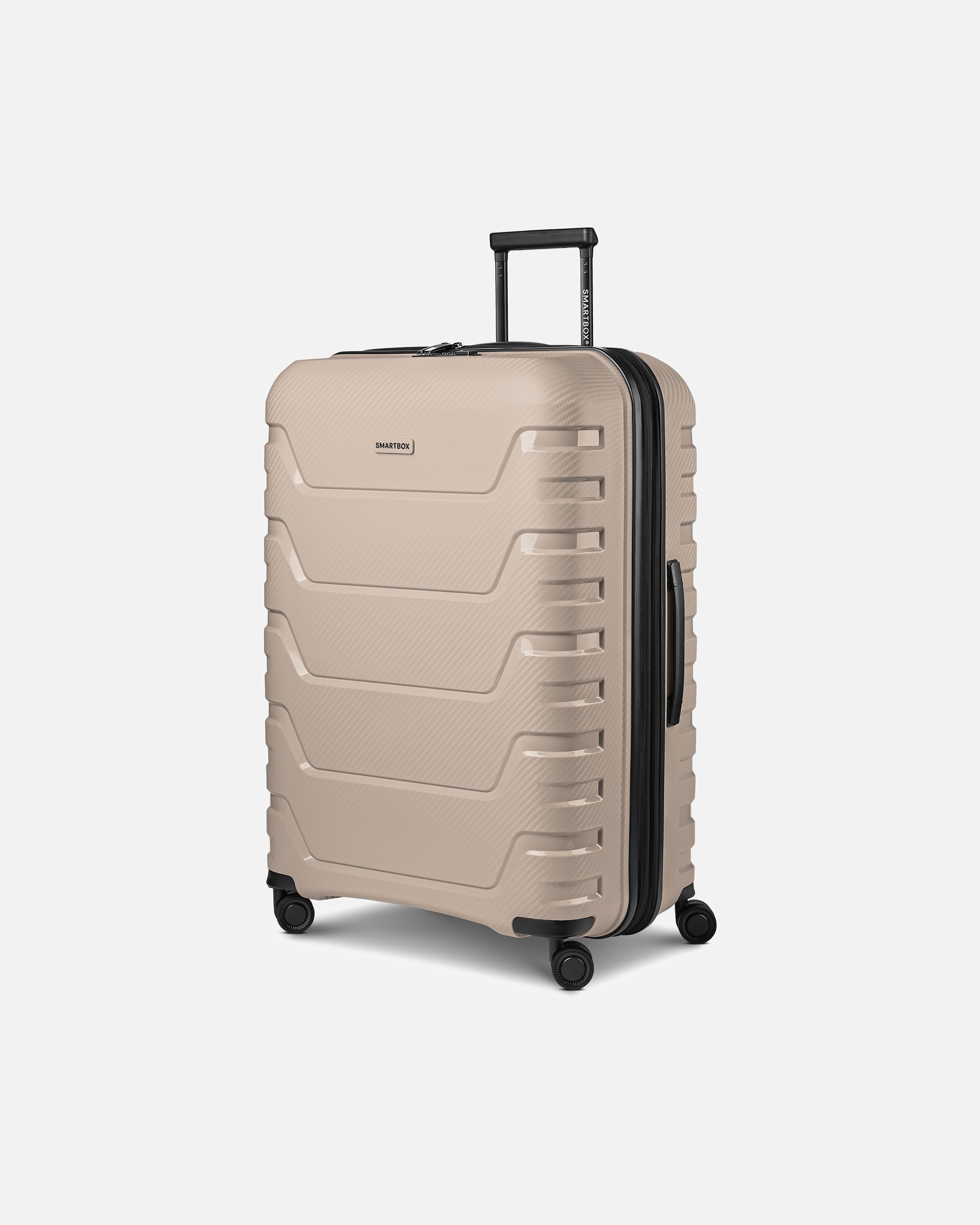 Trolley für Männlich Smartbox Default Brand Line Edition 01 4 Rollen Trolley 76 cm mit Dehnfalte beige