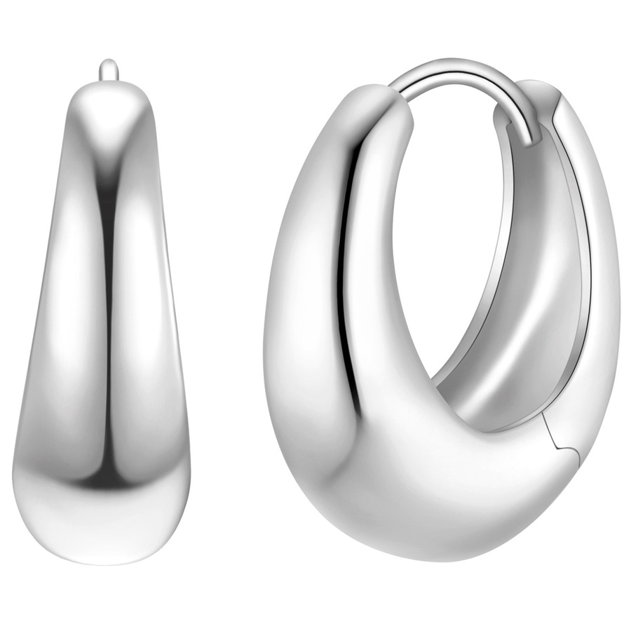 Glanzstücke München Creolen aus Sterling Silber in silber 18,5 mm Damen