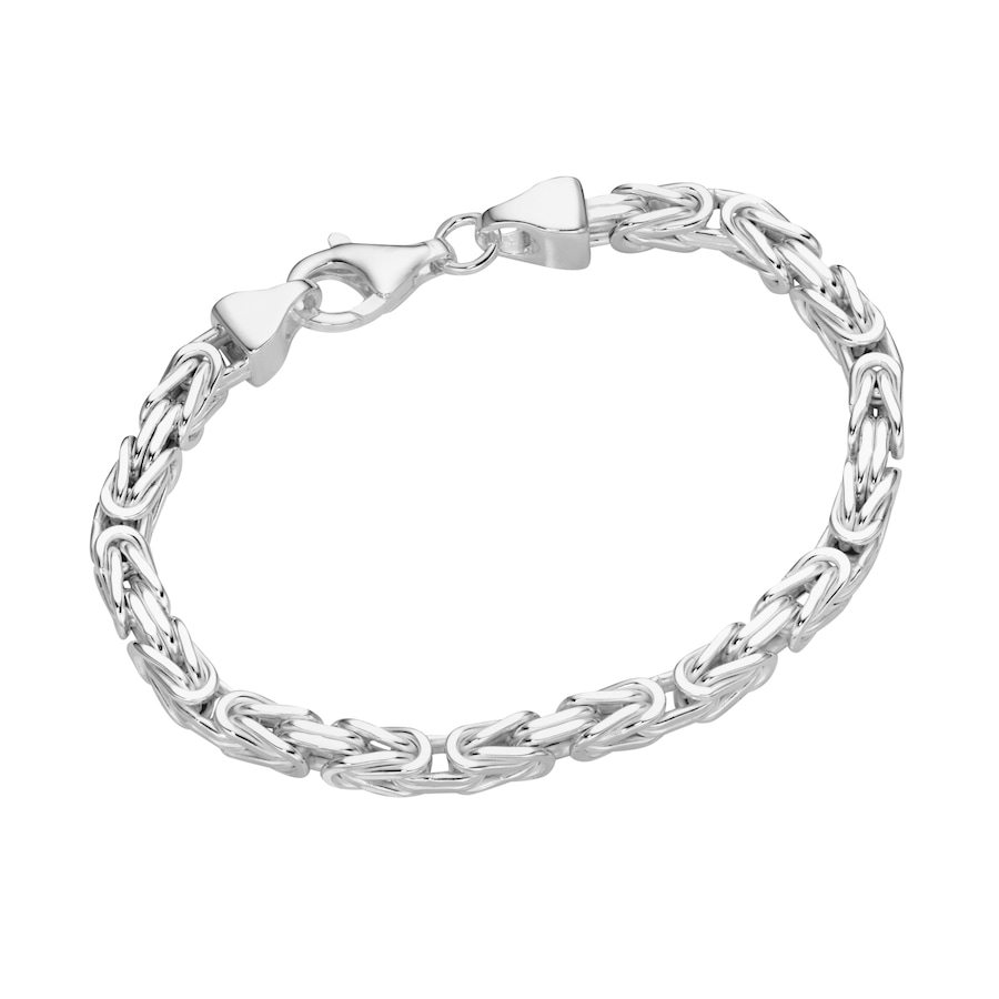 Smart Jewel Armband Königskette massiv, Silber 925 23 cm Damen