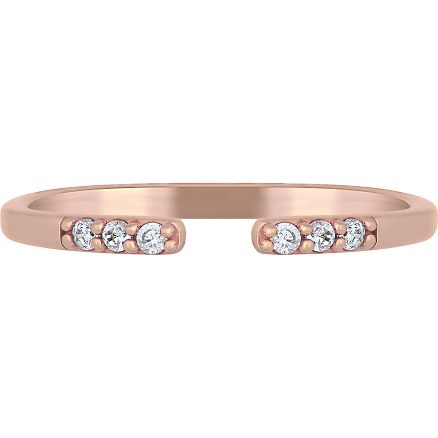 caï Caï Damen-Damenring 925er Silber 6 Zirkonia 56 32016384 52 Damen