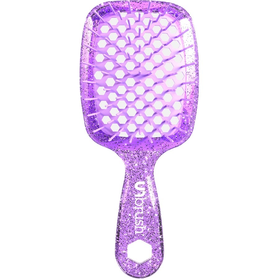 UNbrush Detangling Hair Brush Mini Glitter - Amethyst