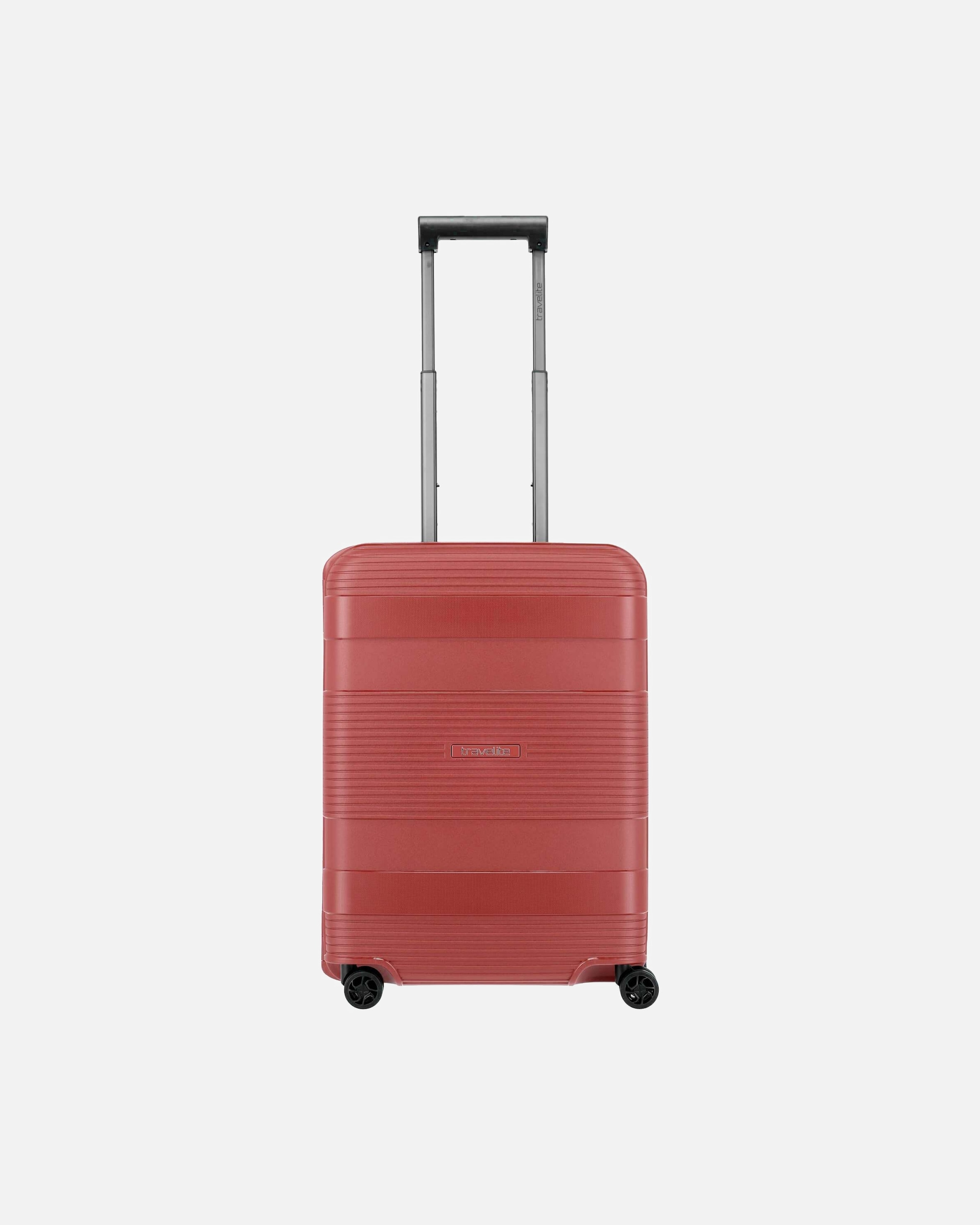 Koffer für Unisex Travelite Korfu - 4-Rollen-Kabinentrolley S 55 cm (rot) Handgepäck (bis 55 cm)