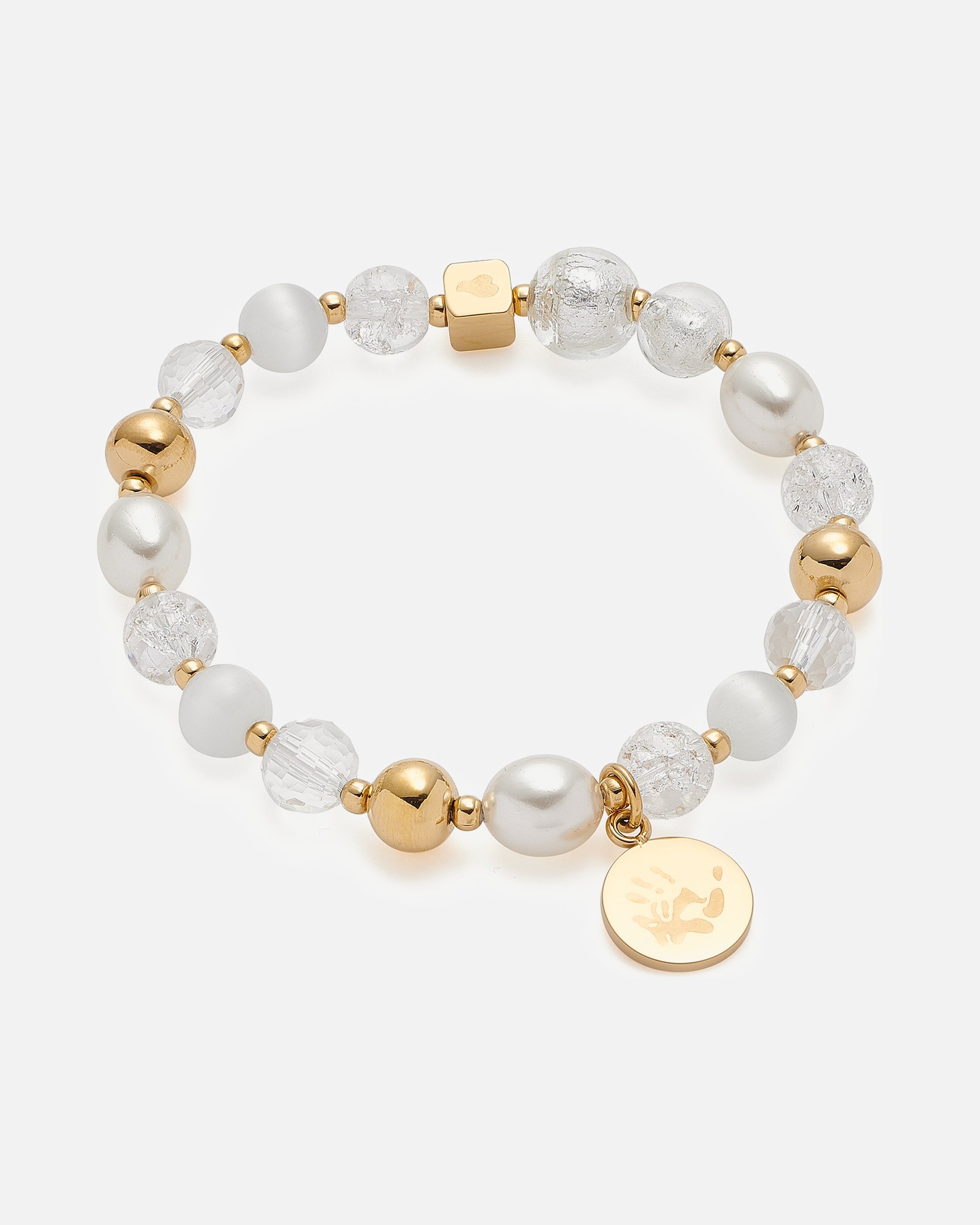 Armband für Weiblich Leonardo Armband Edelstahl, Glas One Size