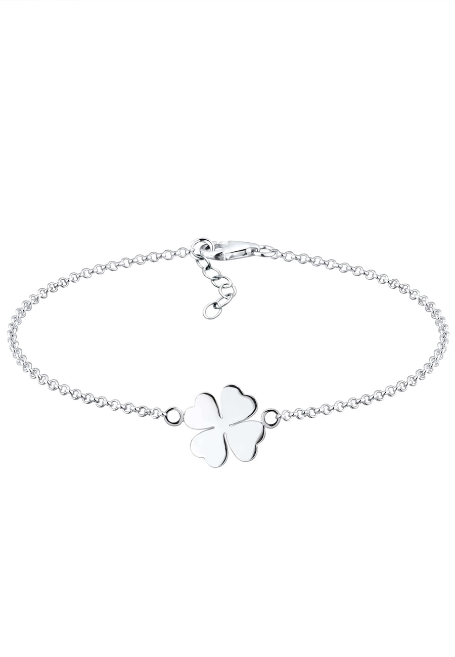 Elli Kleeblatt Glücksbringer Symbol 925 Sterling Silber silberfarben Damen