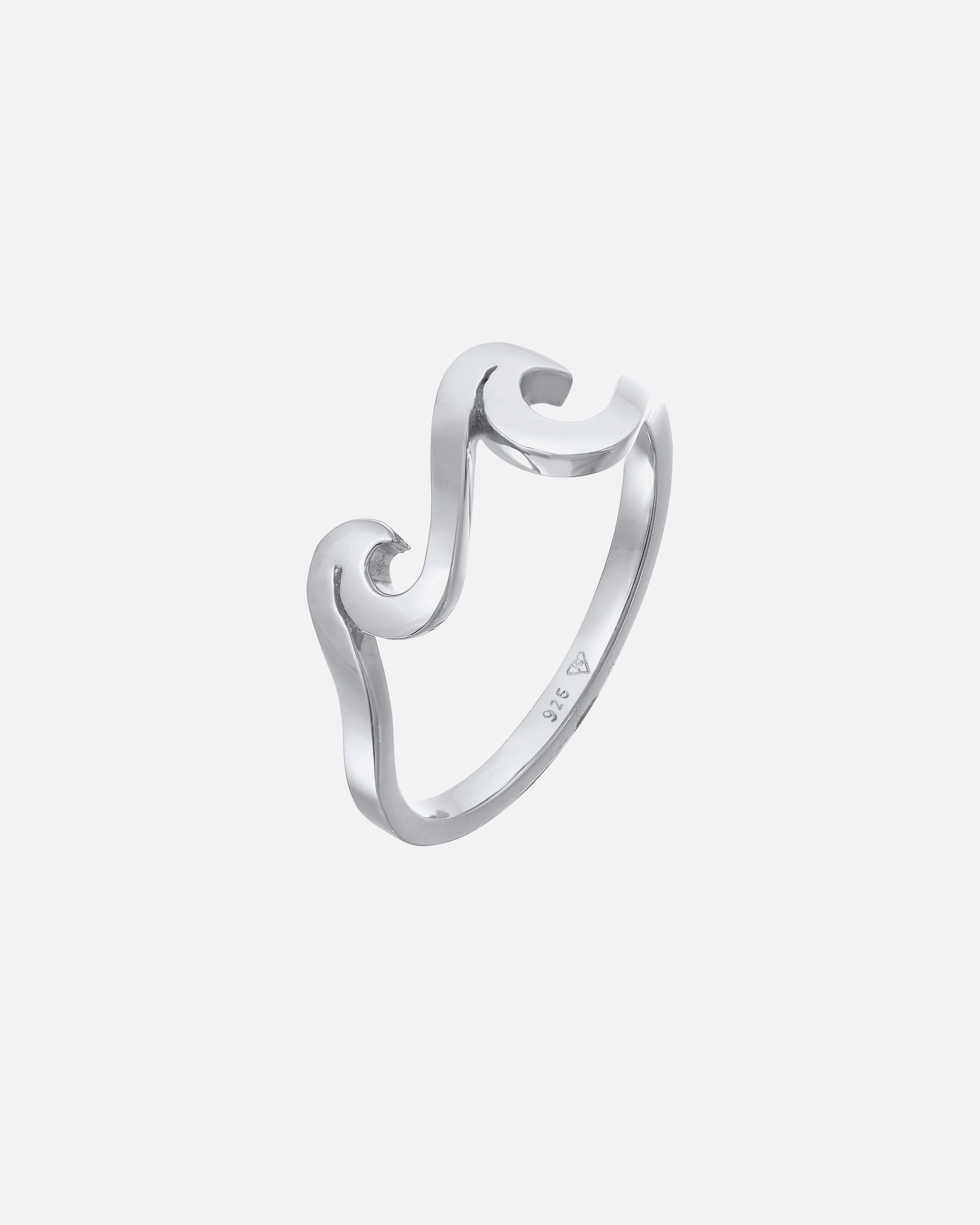 Ring für Weiblich Elli Wellen Wave Ozean Maritim 925 Silber 52