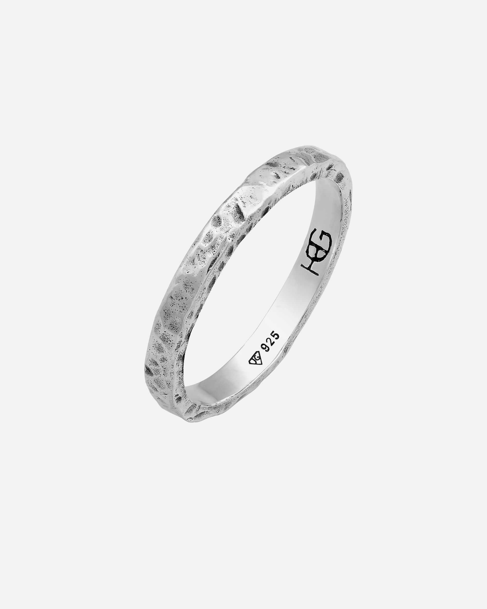 Ring für Männlich Haze & Glory Default Brand Line Bandring - Zion Schmales Design 925 Silber 58