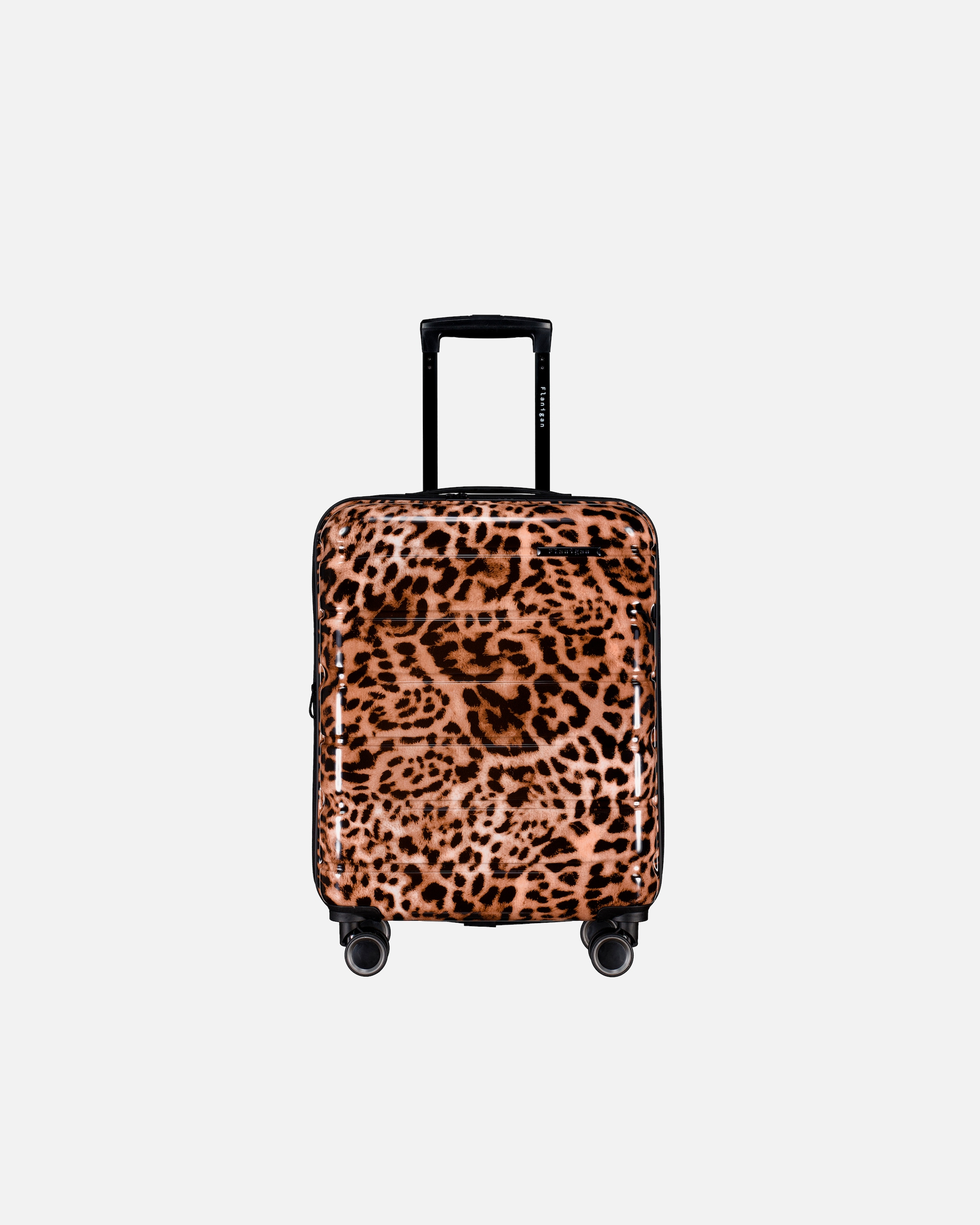 Koffer für Weiblich Flanigan Koffer FLA13 erweiterbar Größe S Leopard